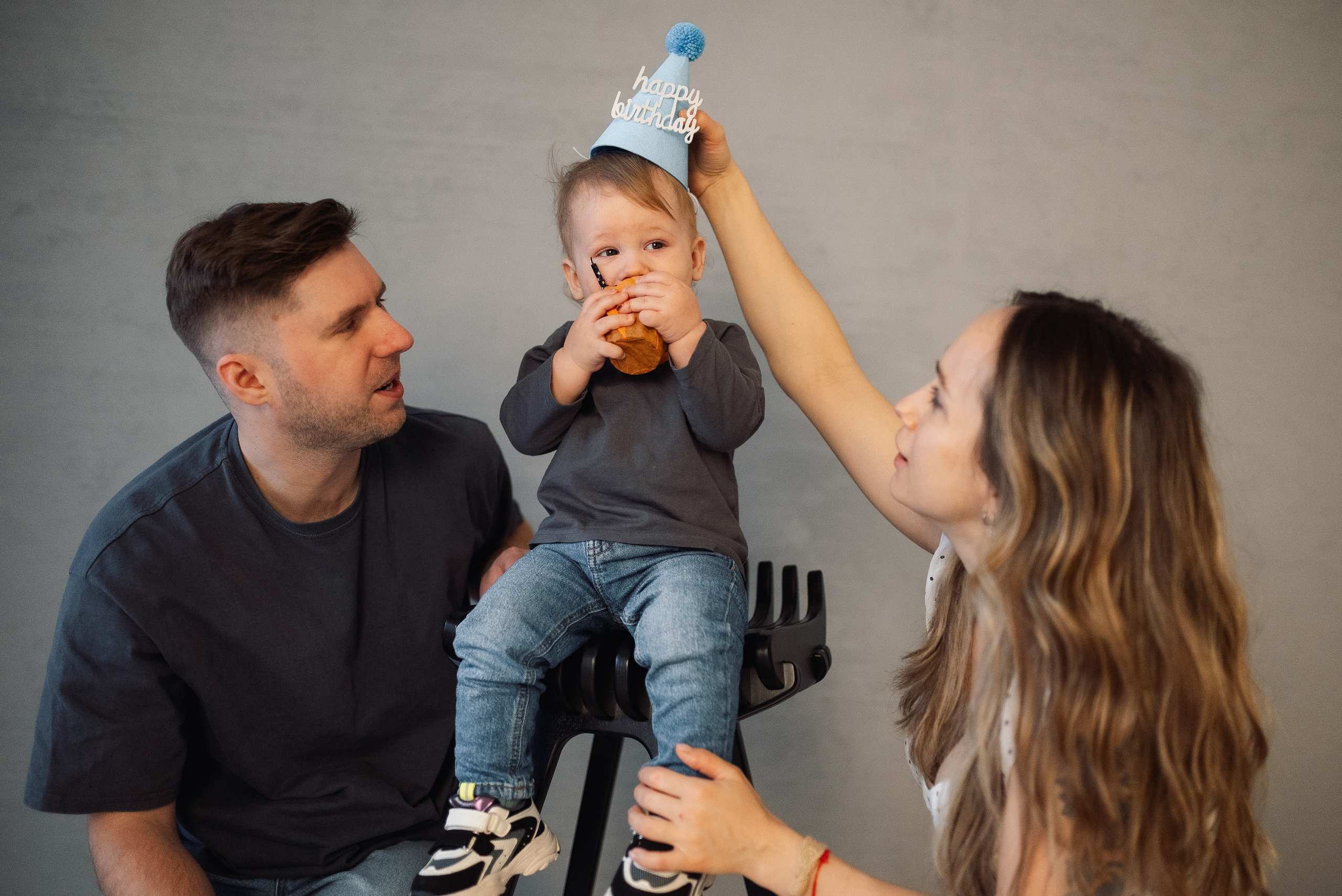 Годовасие с мамой и папой. Семейный и детский фотограф в Щелково Алена Дробот
