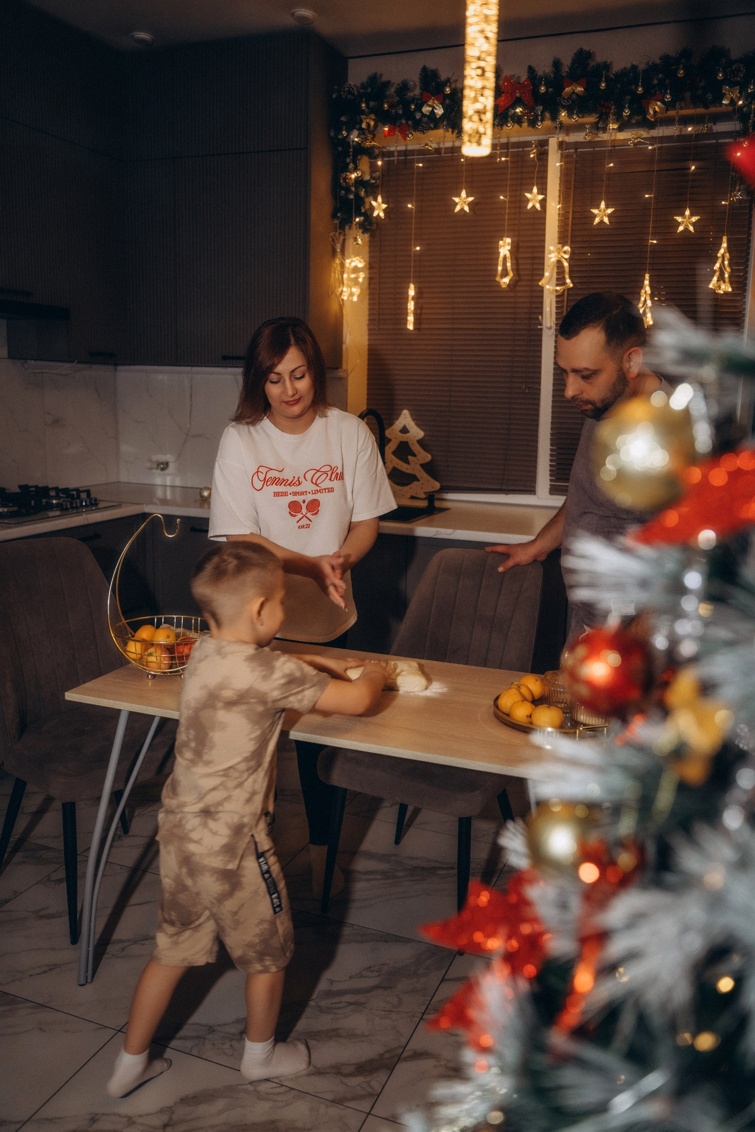 Семья Киприяновы, Новый год дома. Семейный фотограф в Белгороде Амелина Алина