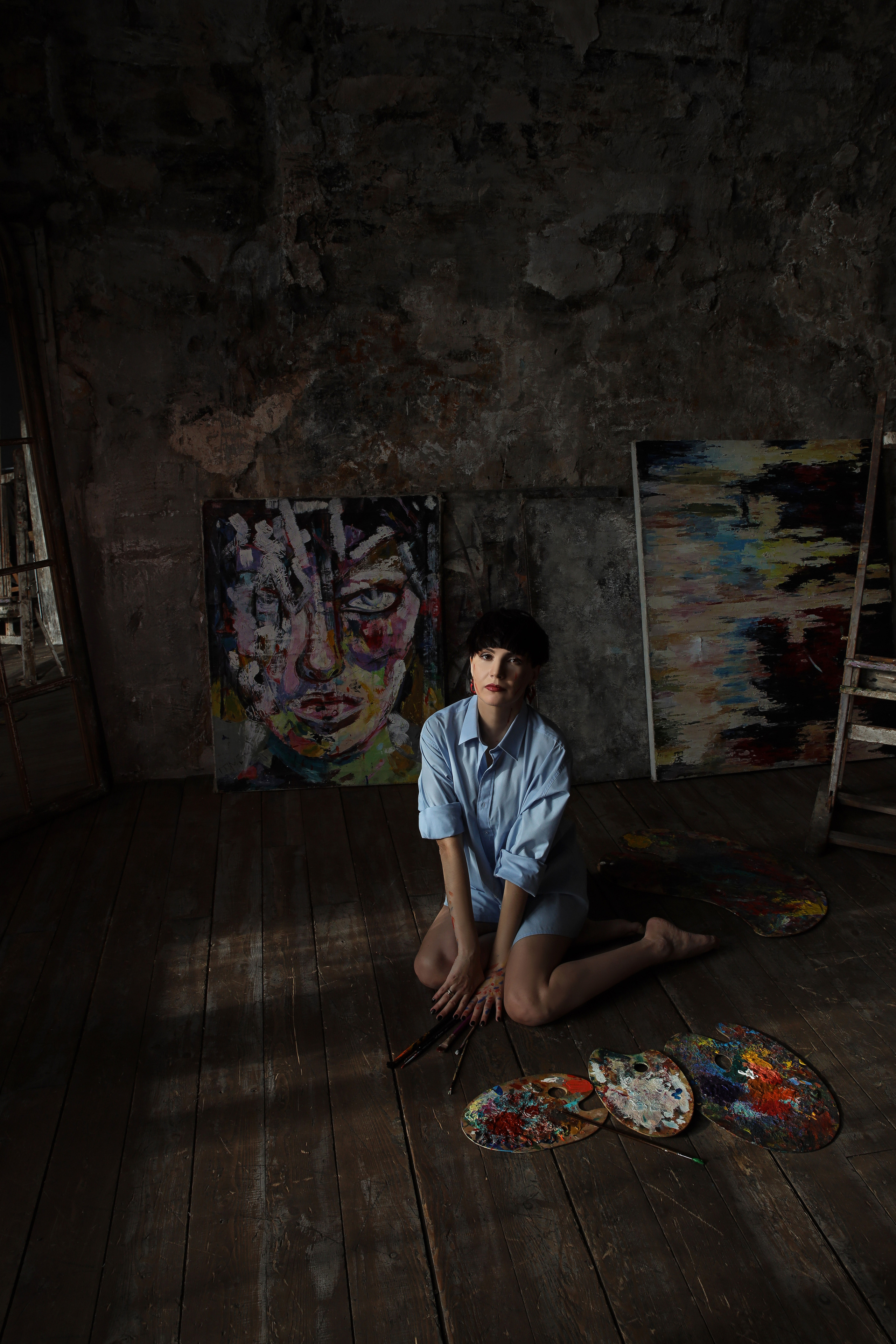 Лена. Cross-foto зал Авангард. Фотограф в Красногорске Инна Романова, индивидуальные съемки, лавстори