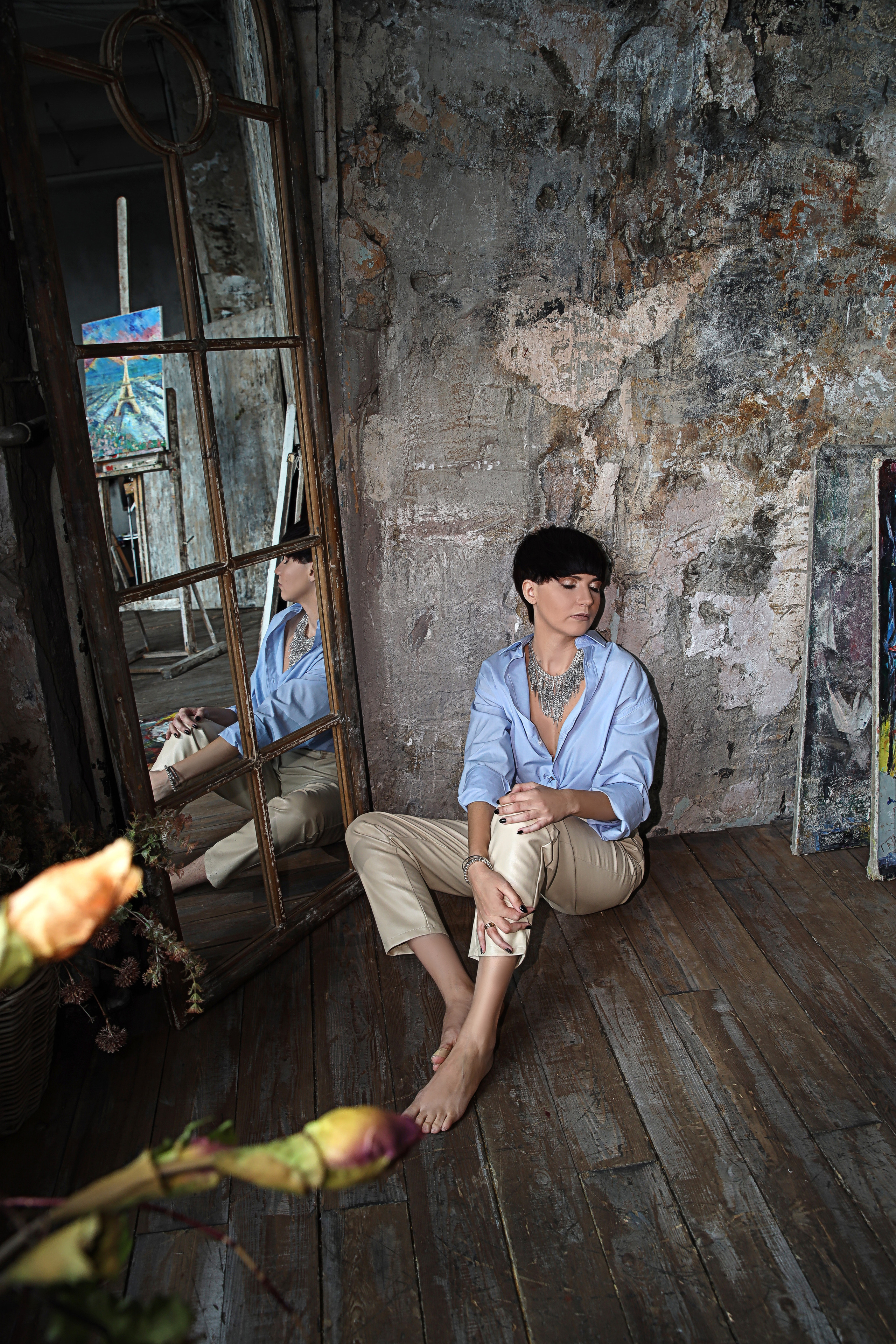 Лена. Cross-foto зал Авангард. Фотограф в Красногорске Инна Романова, индивидуальные съемки, лавстори