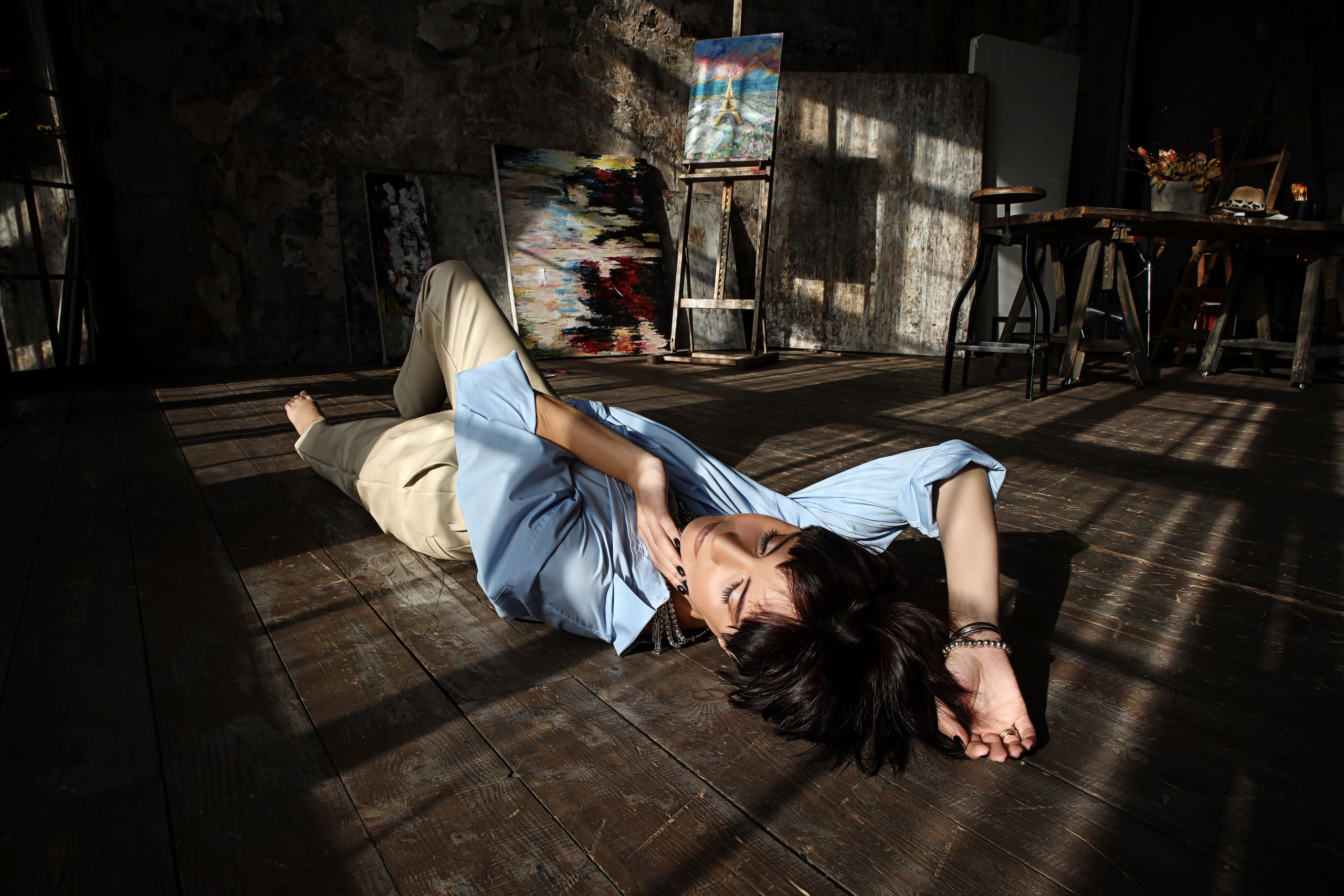 Лена. Cross-foto зал Авангард. Фотограф в Красногорске Инна Романова, индивидуальные съемки, лавстори