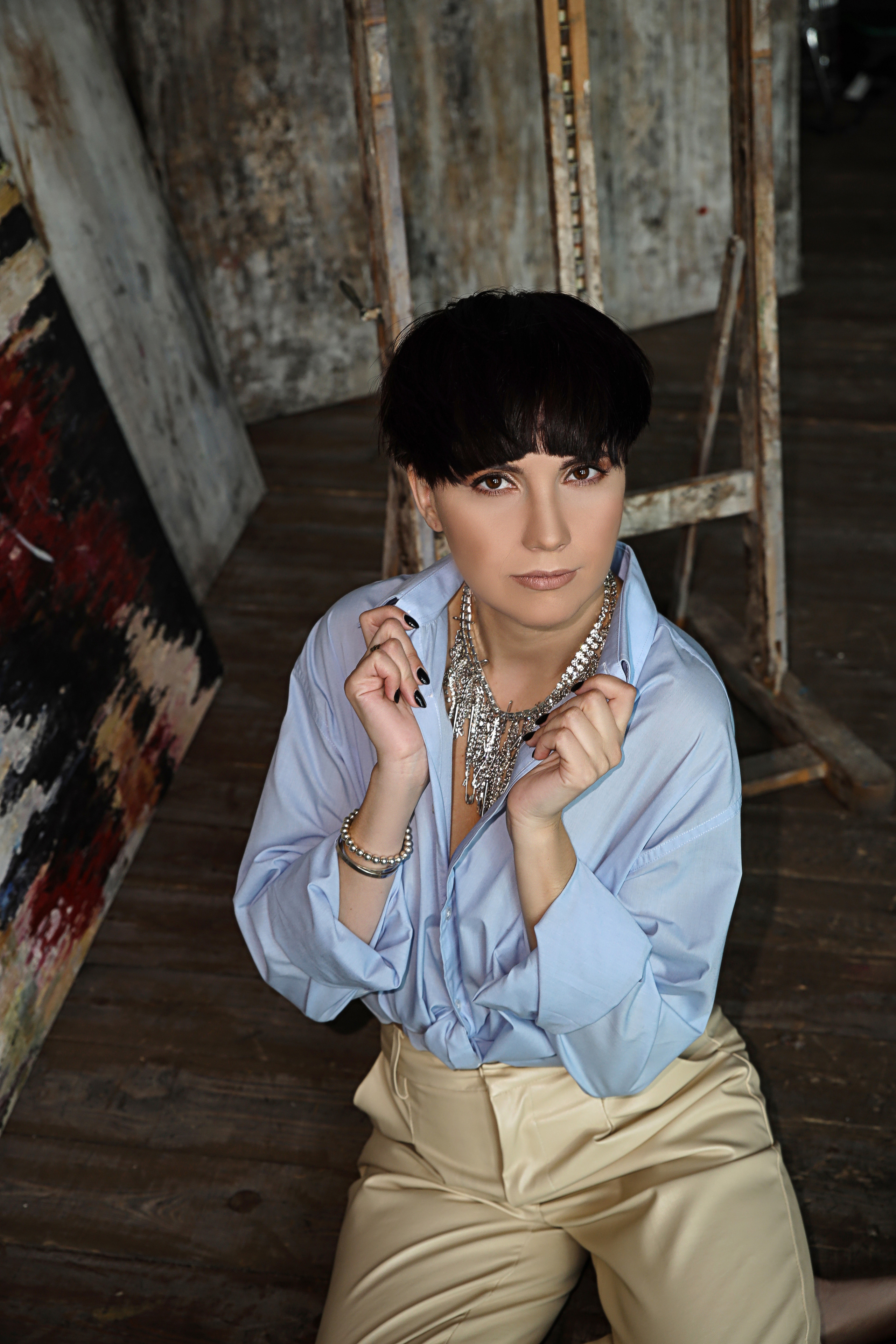 Лена. Cross-foto зал Авангард. Фотограф в Красногорске Инна Романова, индивидуальные съемки, лавстори