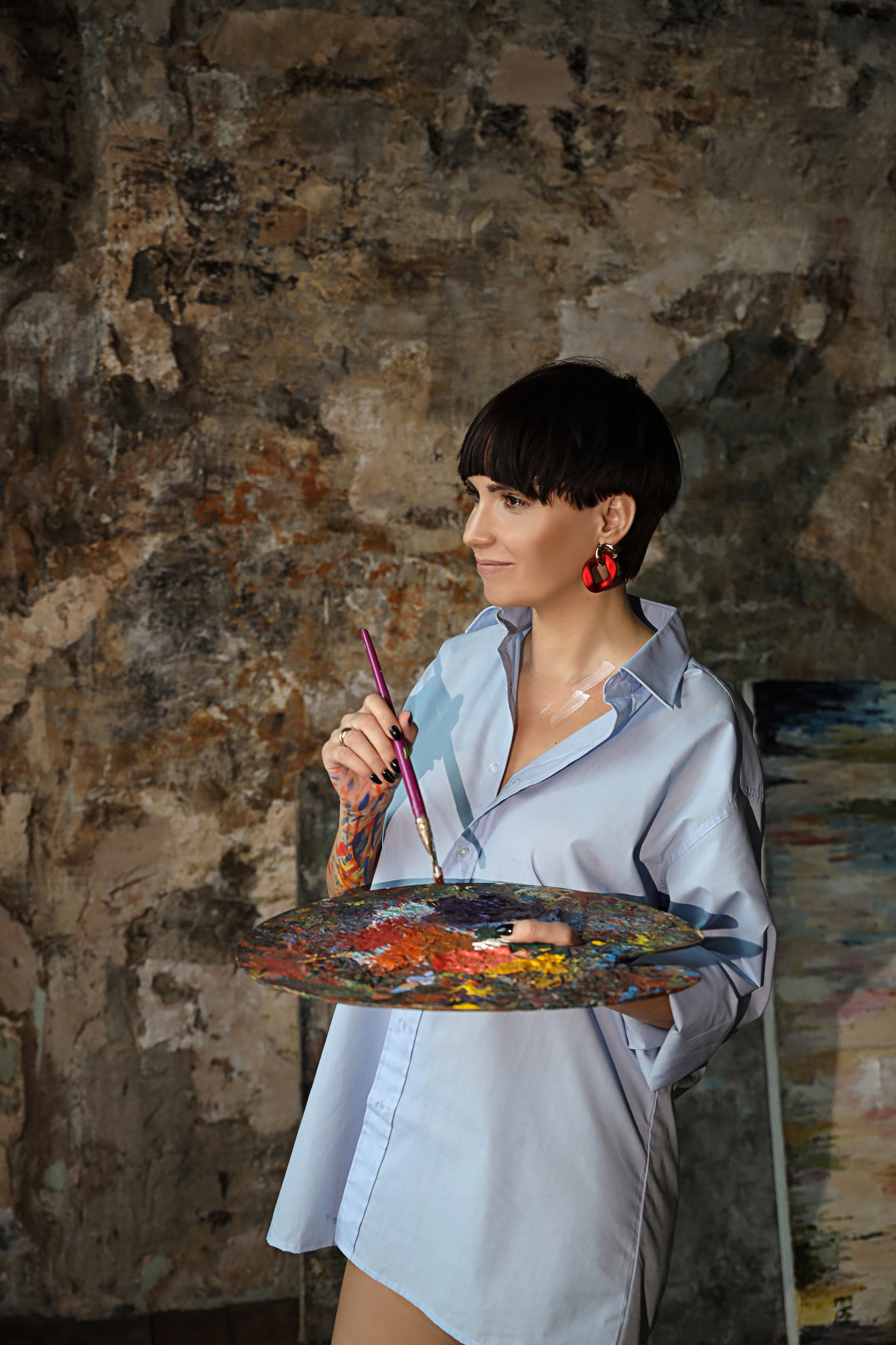 Лена. Cross-foto зал Авангард. Фотограф в Красногорске Инна Романова, индивидуальные съемки, лавстори