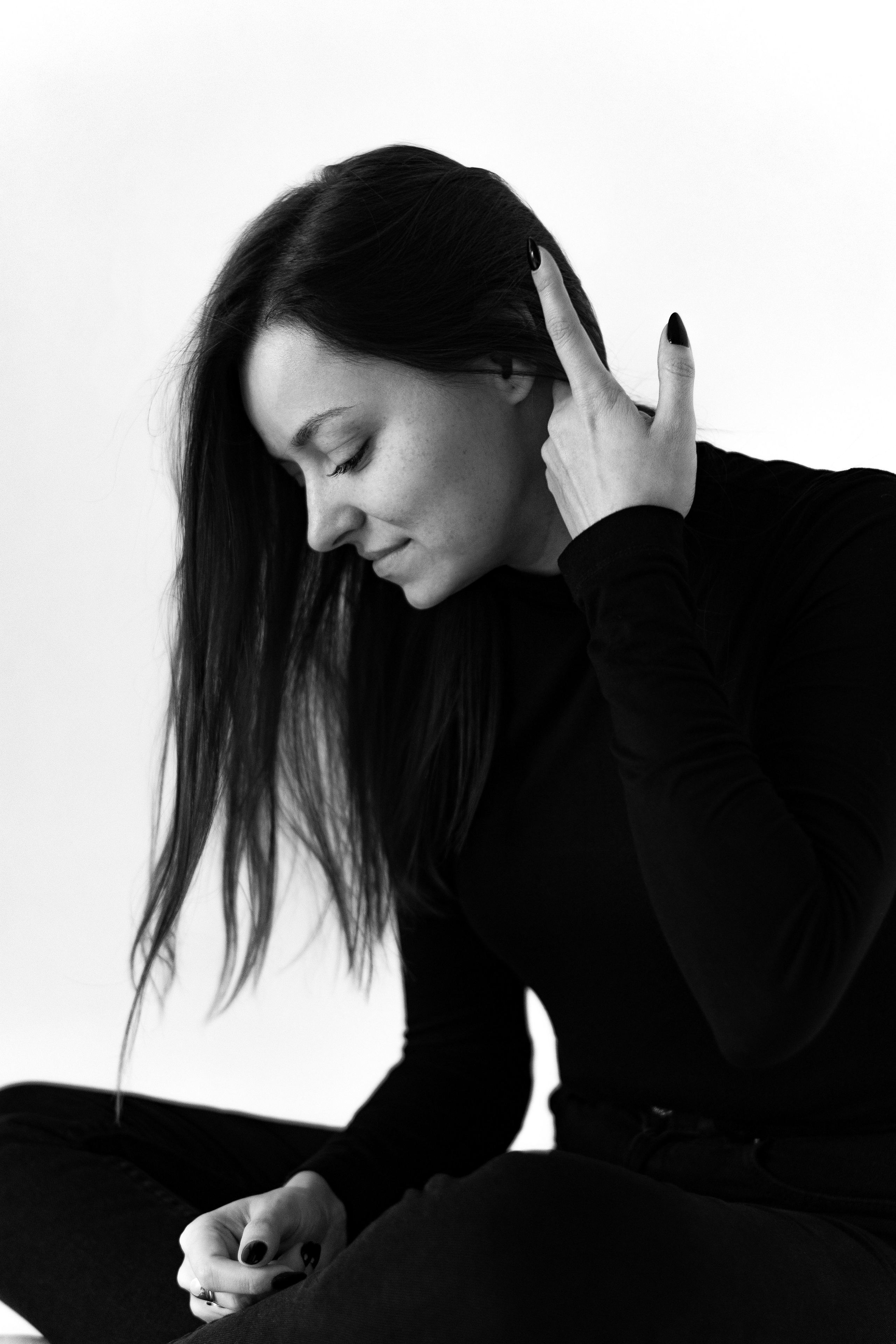 Алина. Классический чб портрет. Фотограф в Челябинске Любовь Денисенко