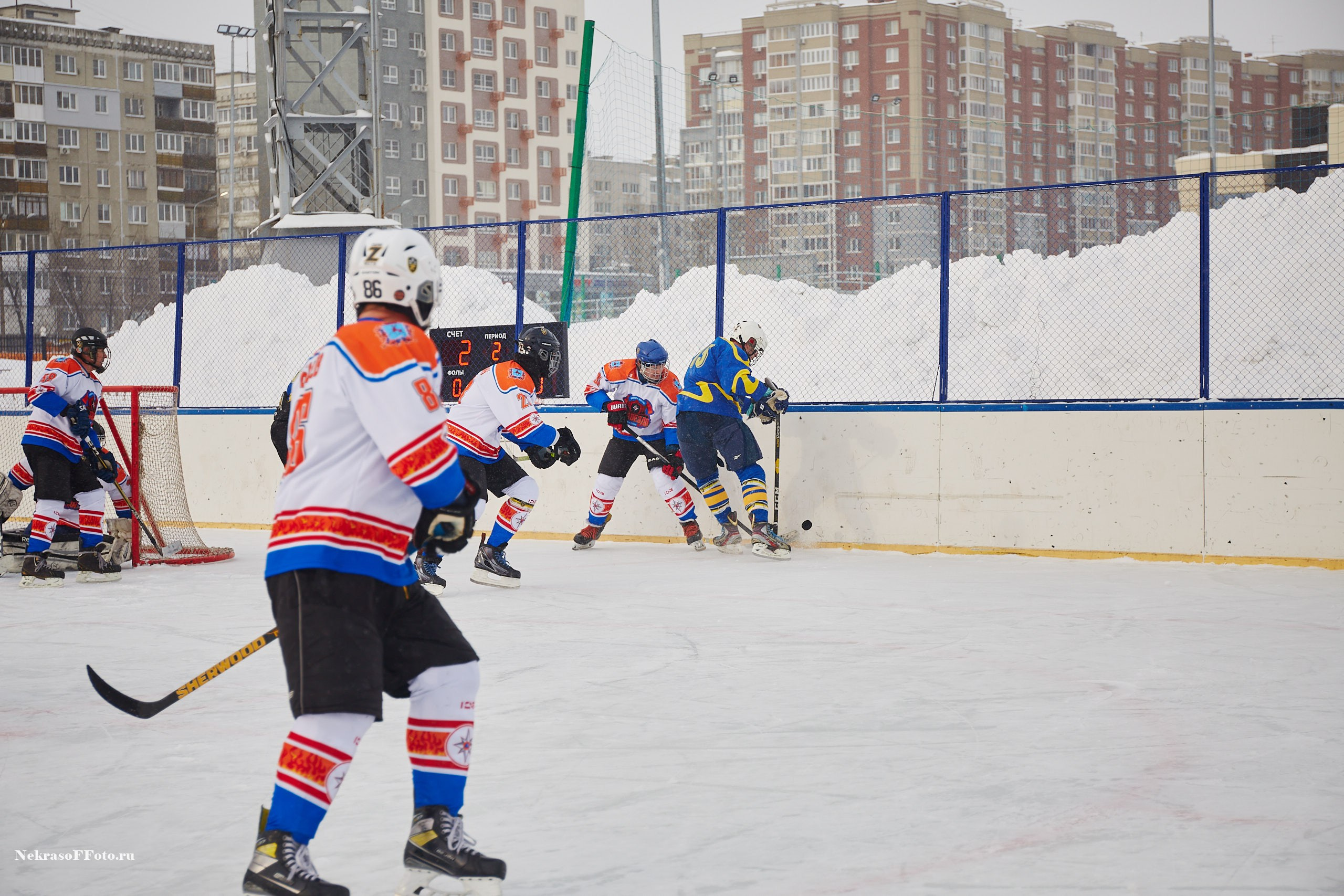 Турнир по хоккею «Русская классика» в рамках Офицерской хоккейной лиги. Спортивный фотограф Некрасов Денис