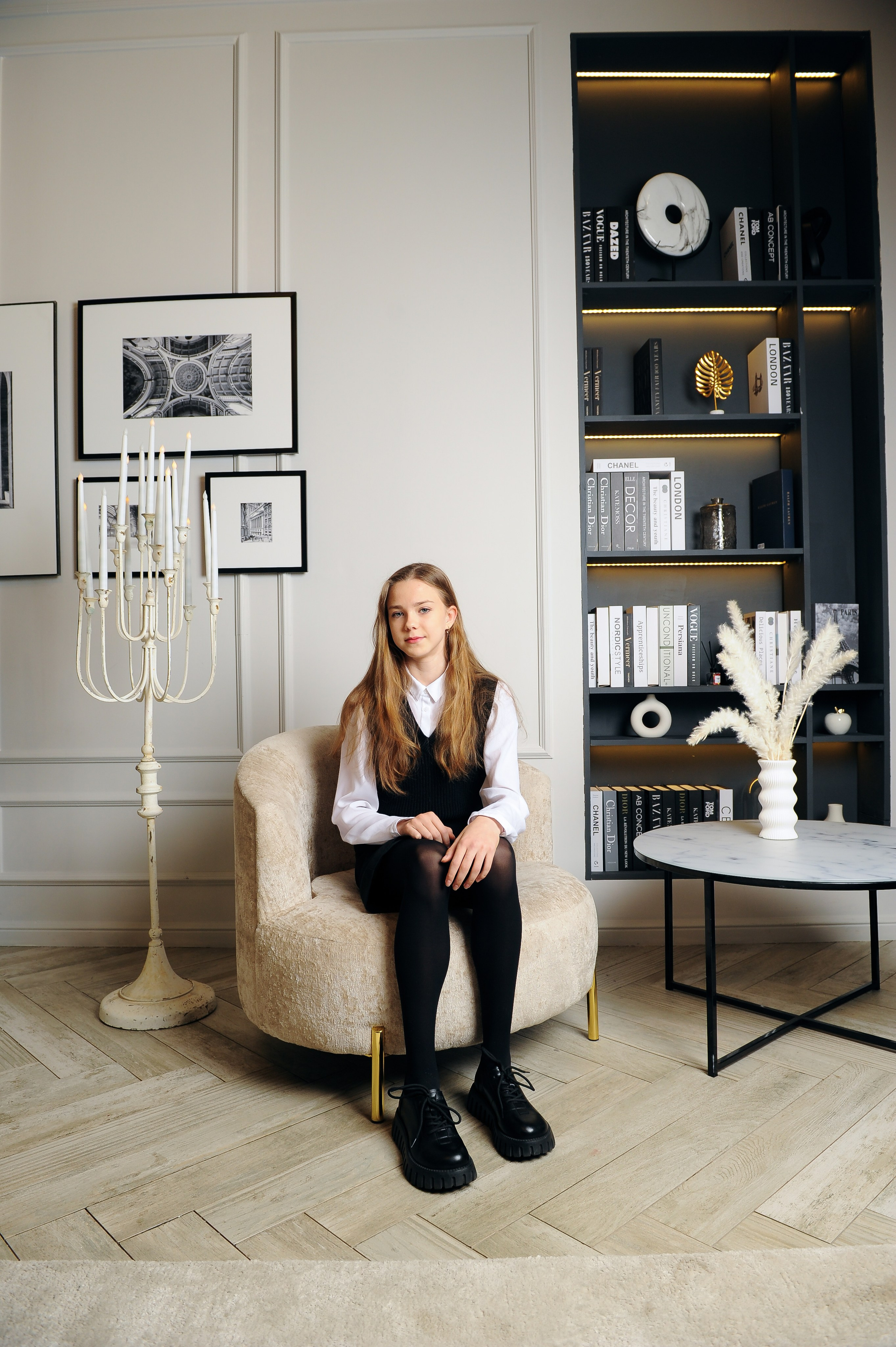 Школьная новогодняя фотосессия. Фотограф, визажист. Москва