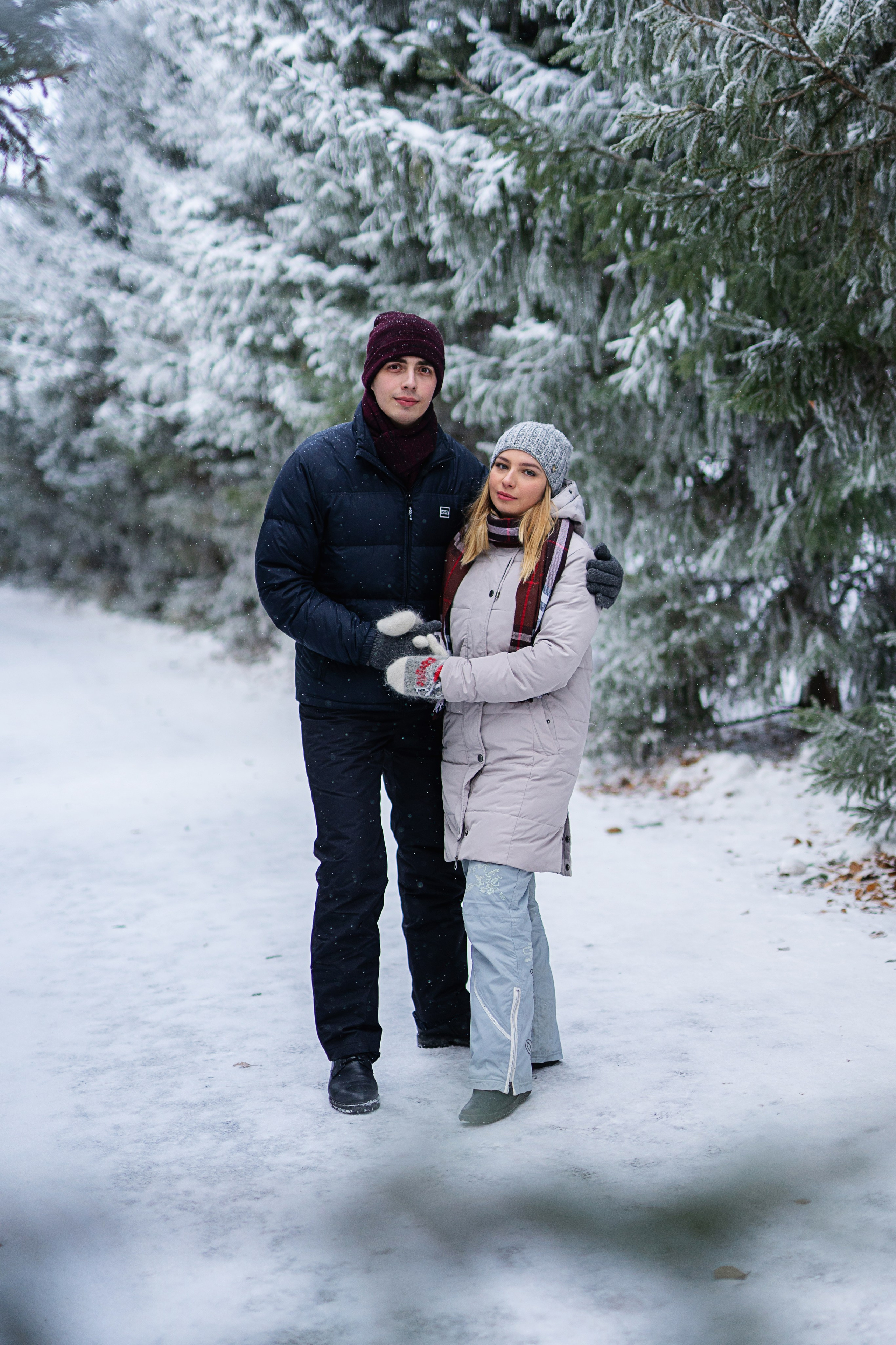 Толя и Поля — зимняя прогулка. Свадебный и семейный фотограф Марина Лежнева, г. Уфа