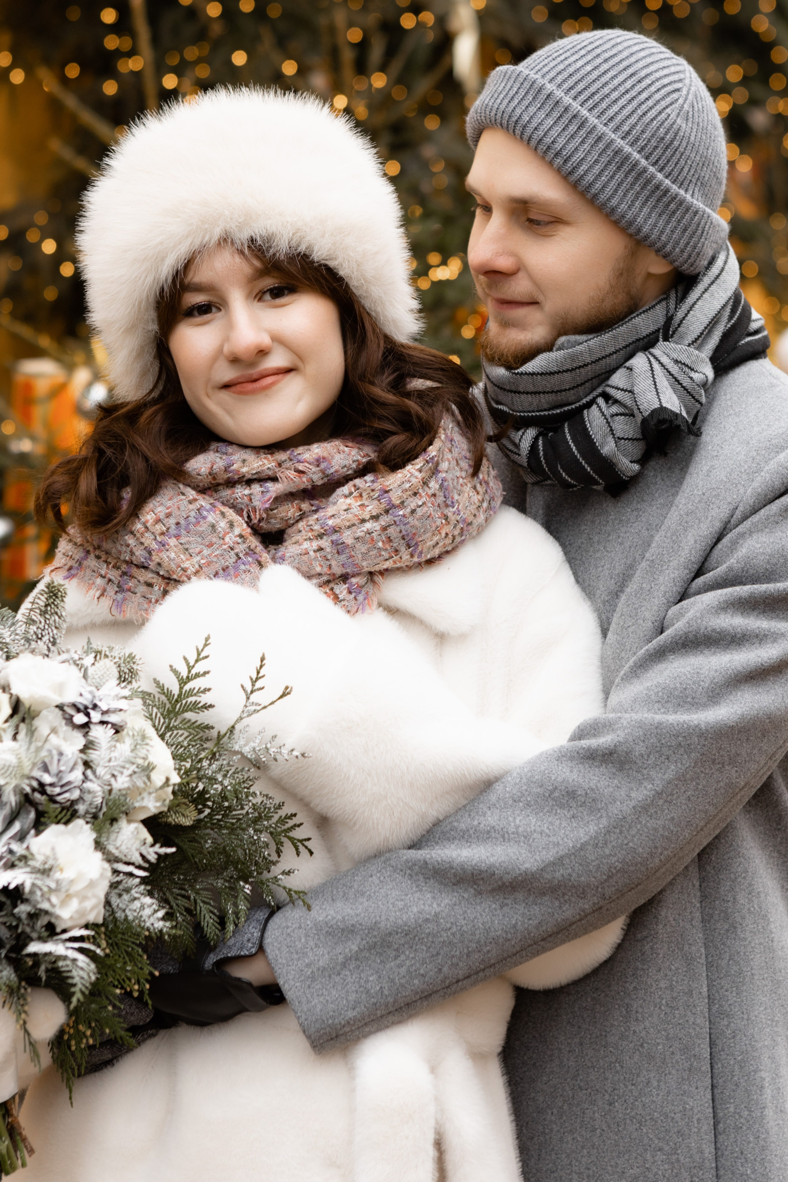 Свадебная фотосессия зимой. Свадебный фотограф Калининград