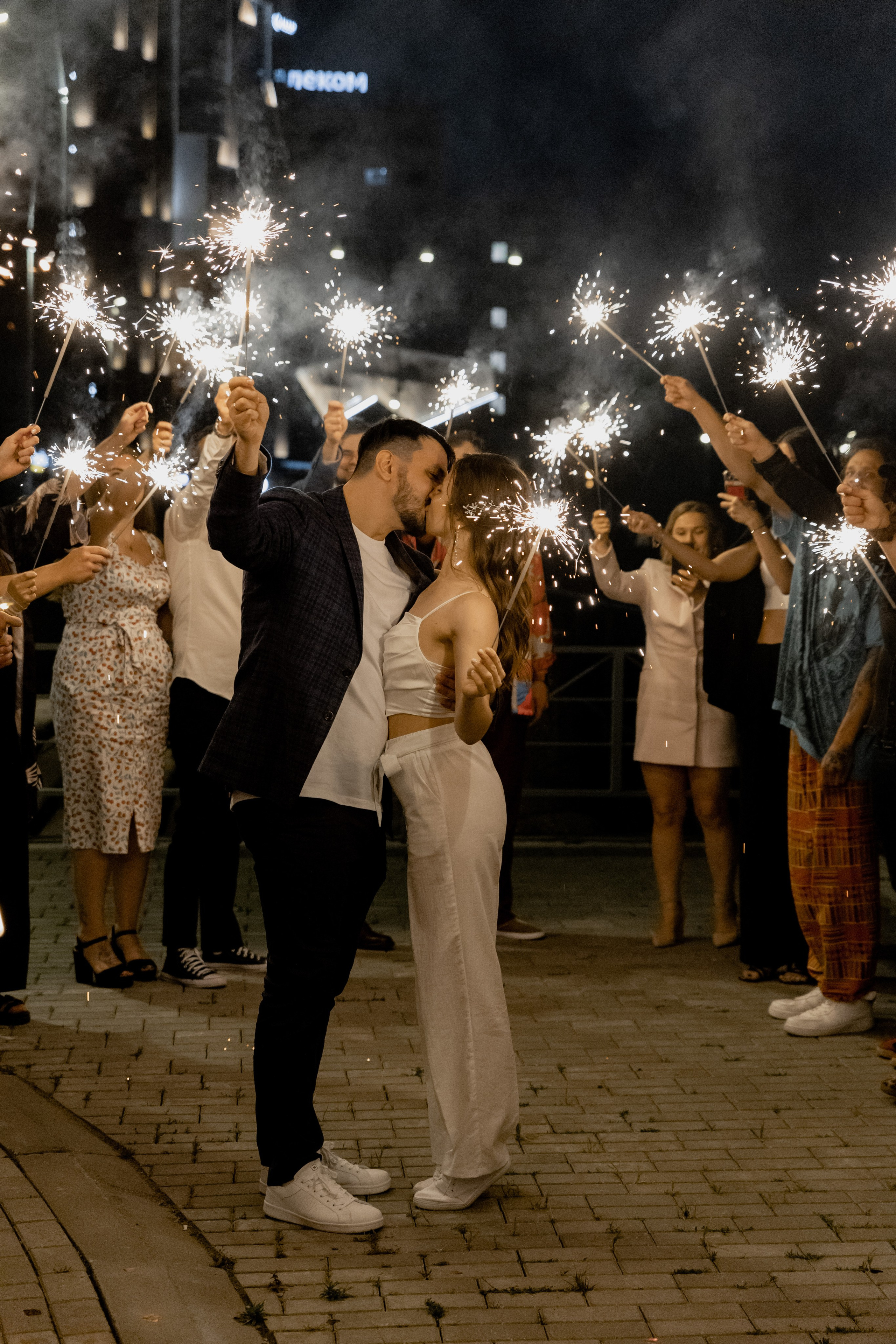 Бенгальские огни. Свадебный фотограф Калининград