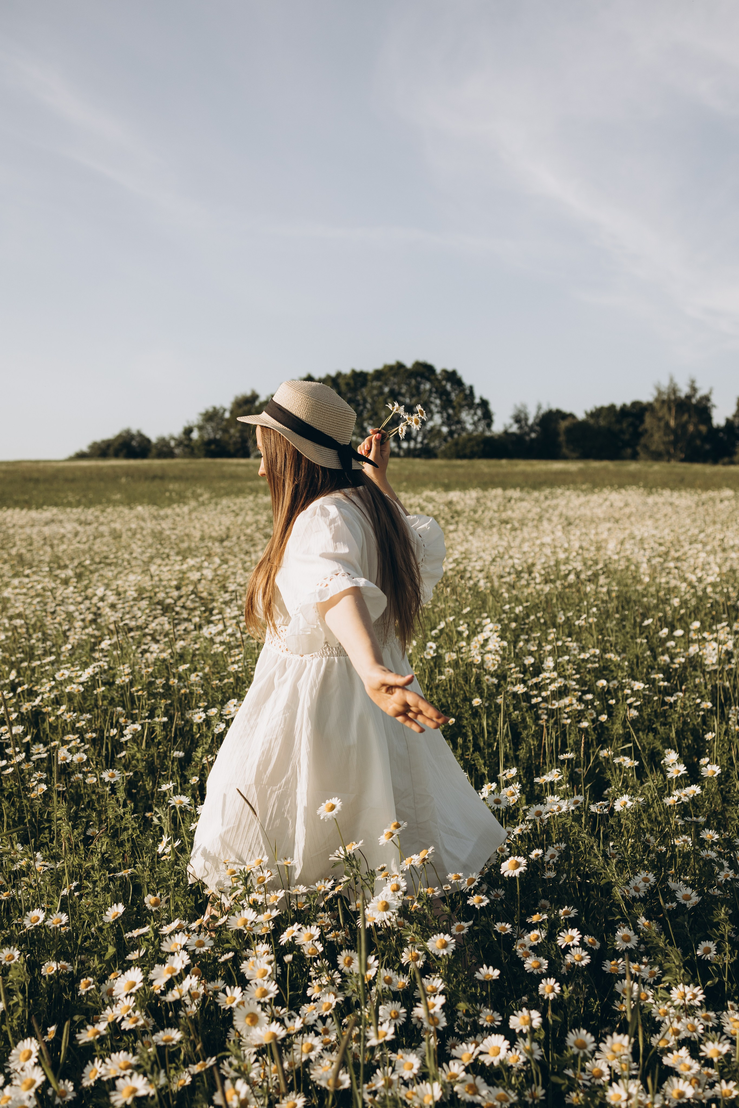 Маша и ромашки. Семейный фотограф в Москве Виктория Ястребинская