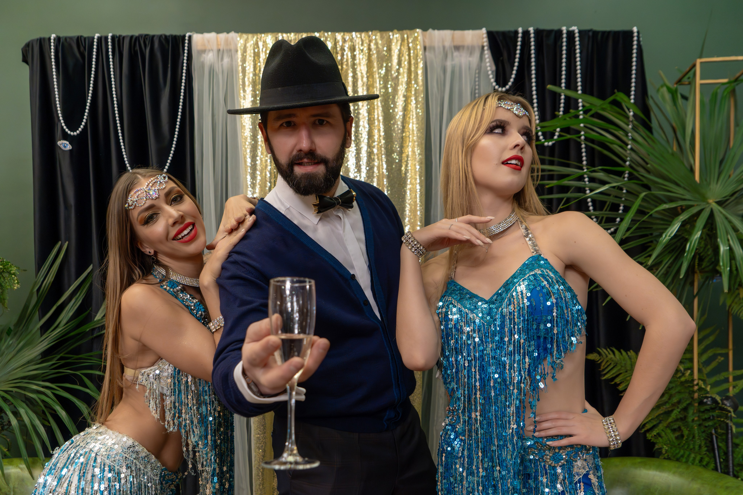 Новый год в стиле Great Gatsby. Репортажный фотограф в Красной Поляне и Сочи Павлюченко Екатерина