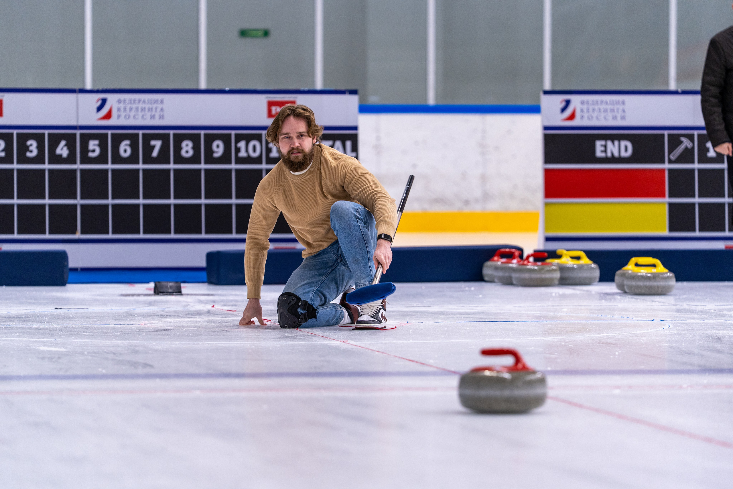 Керлинг для компании Р-Фарм. Репортажный фотограф в Красной Поляне и Сочи Павлюченко Екатерина