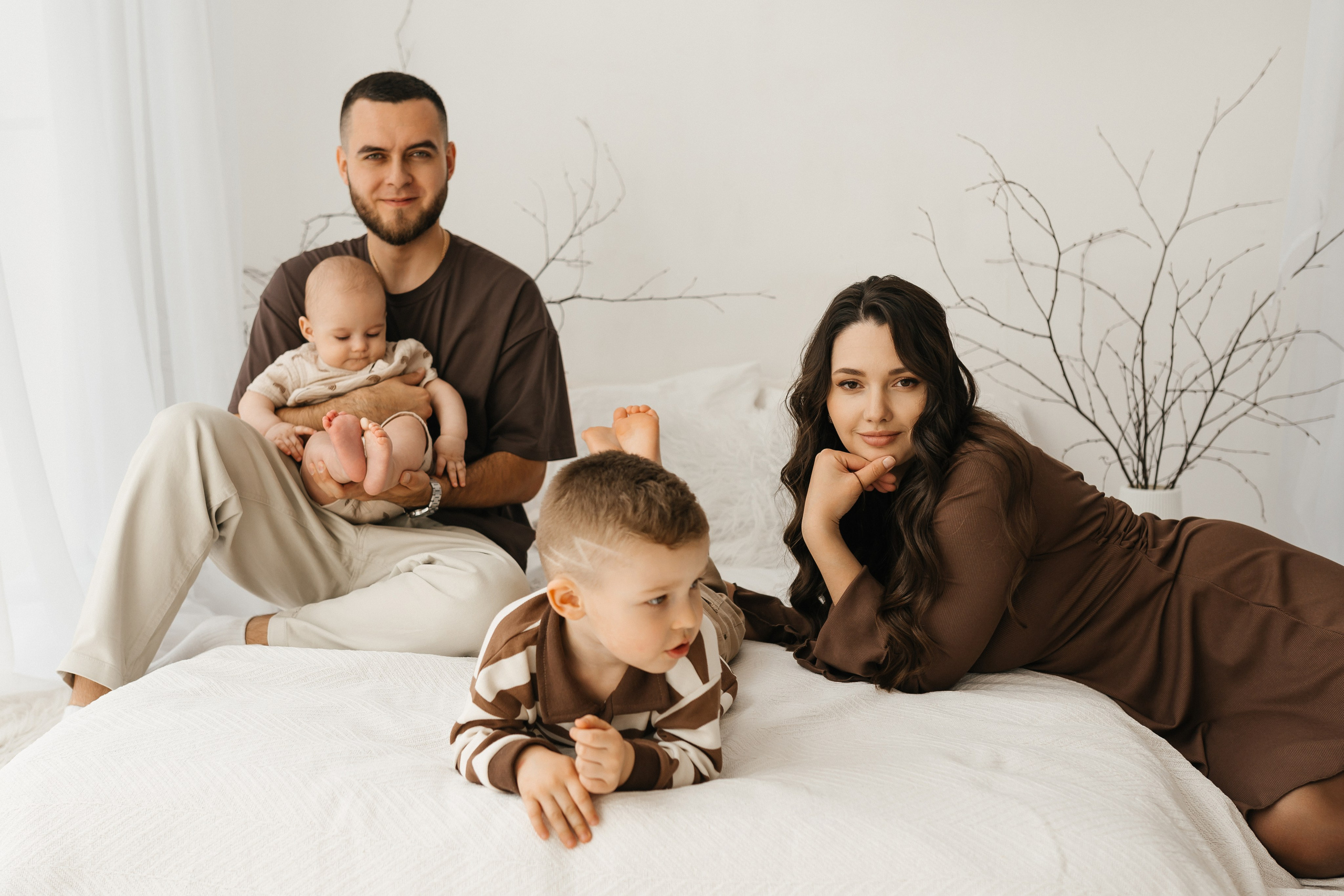 Светлана, Данил, Арсений и Савелий. Фотограф Ким Наталья в Красноярске