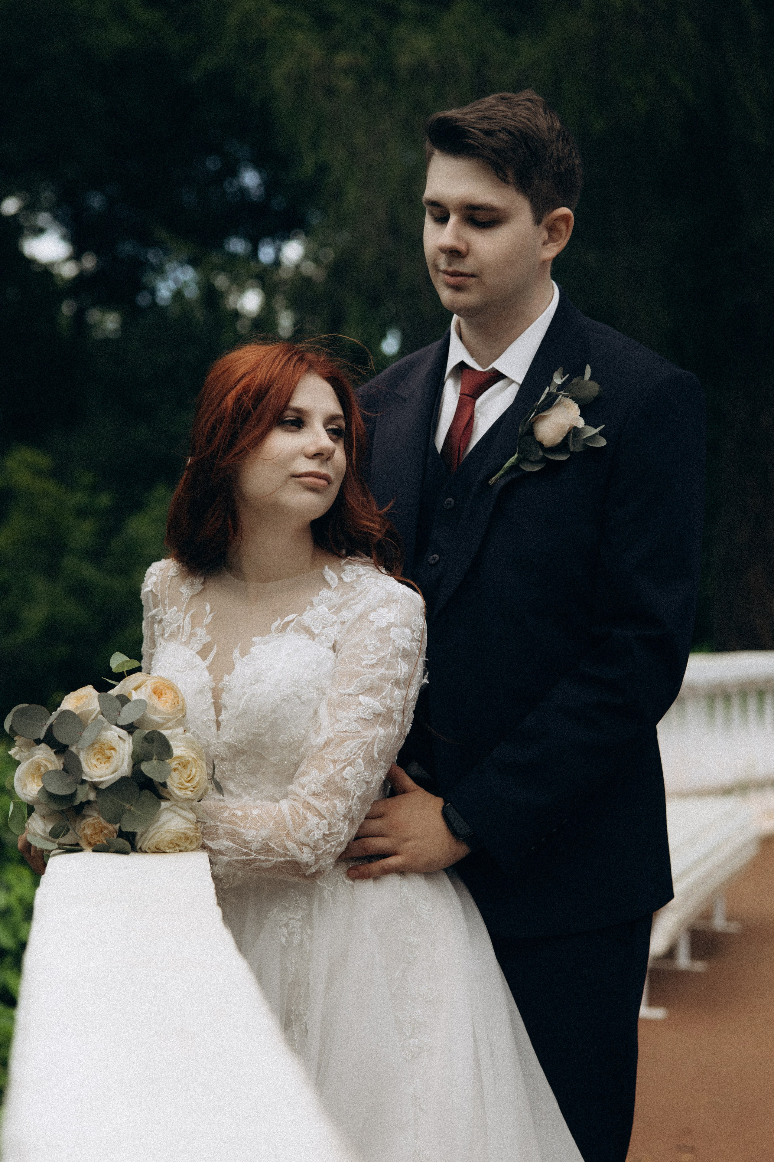 Фотосессия свадьбы Ивана и Александры в парке Горки Ленинские