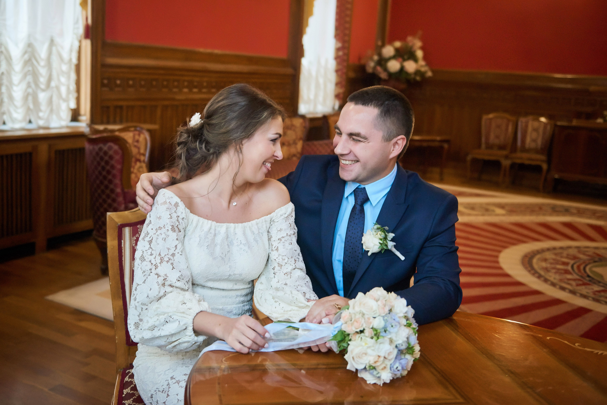 Свадебная фотосессия в студии. Портретный, семейный и свадебный фотограф в Санкт-Петербурге и в Пушкине Ширяев Денис