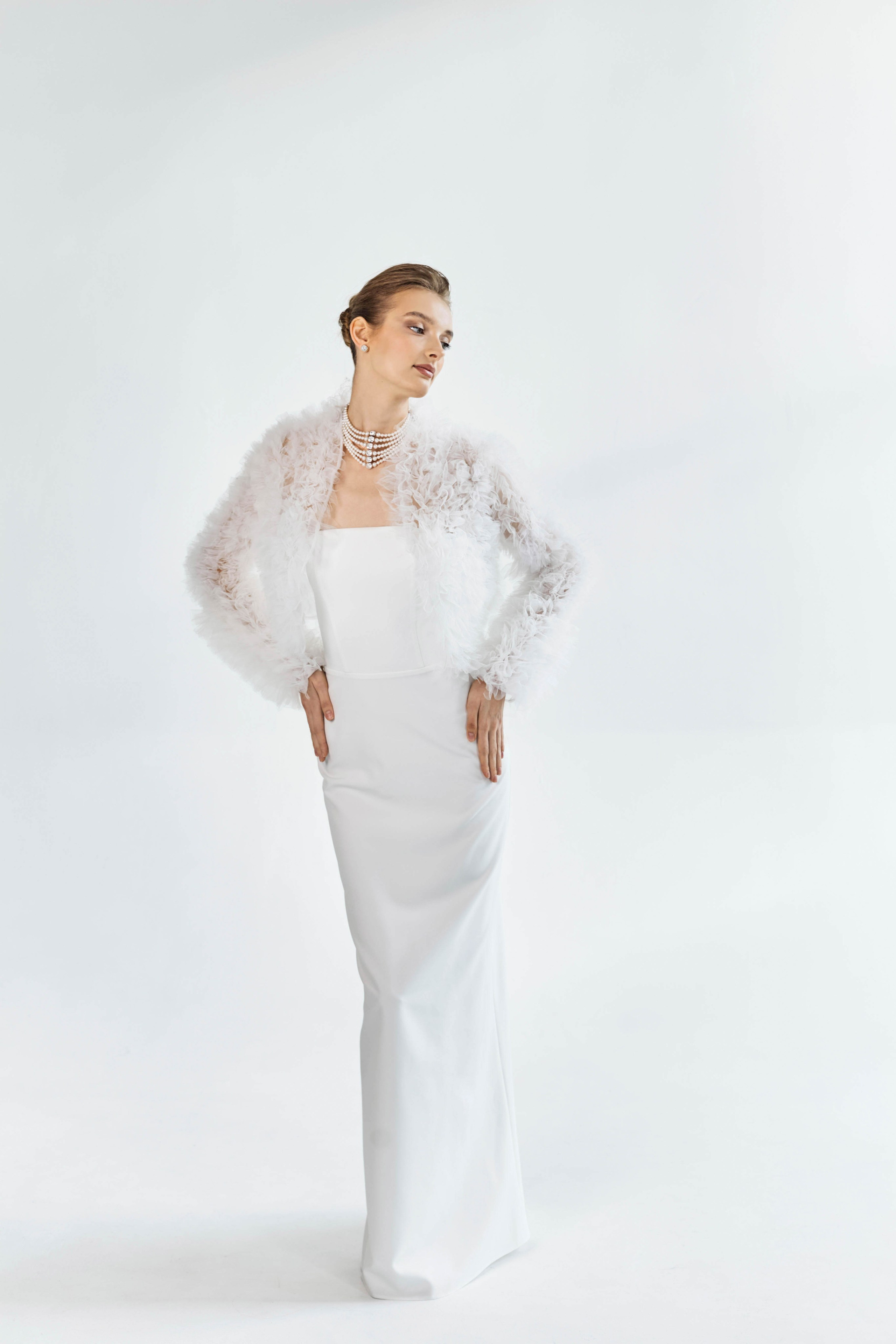 Фатиновая шубка. Свадебный салон-ателье Бонжур в Минске Bonjour