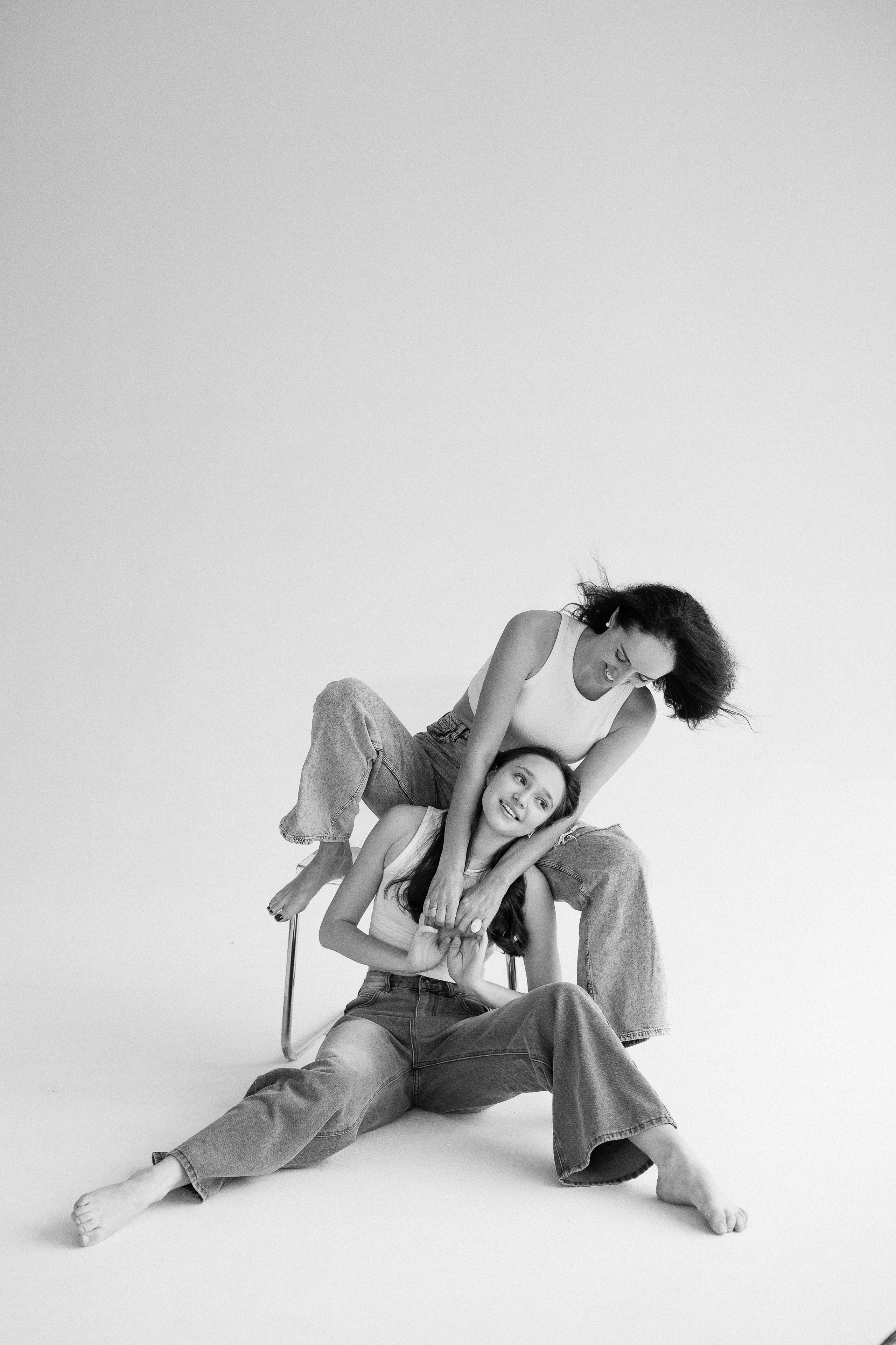 Фотосессия мамы с дочкой-подростком. Семейный фотограф в Москве Марина Петра