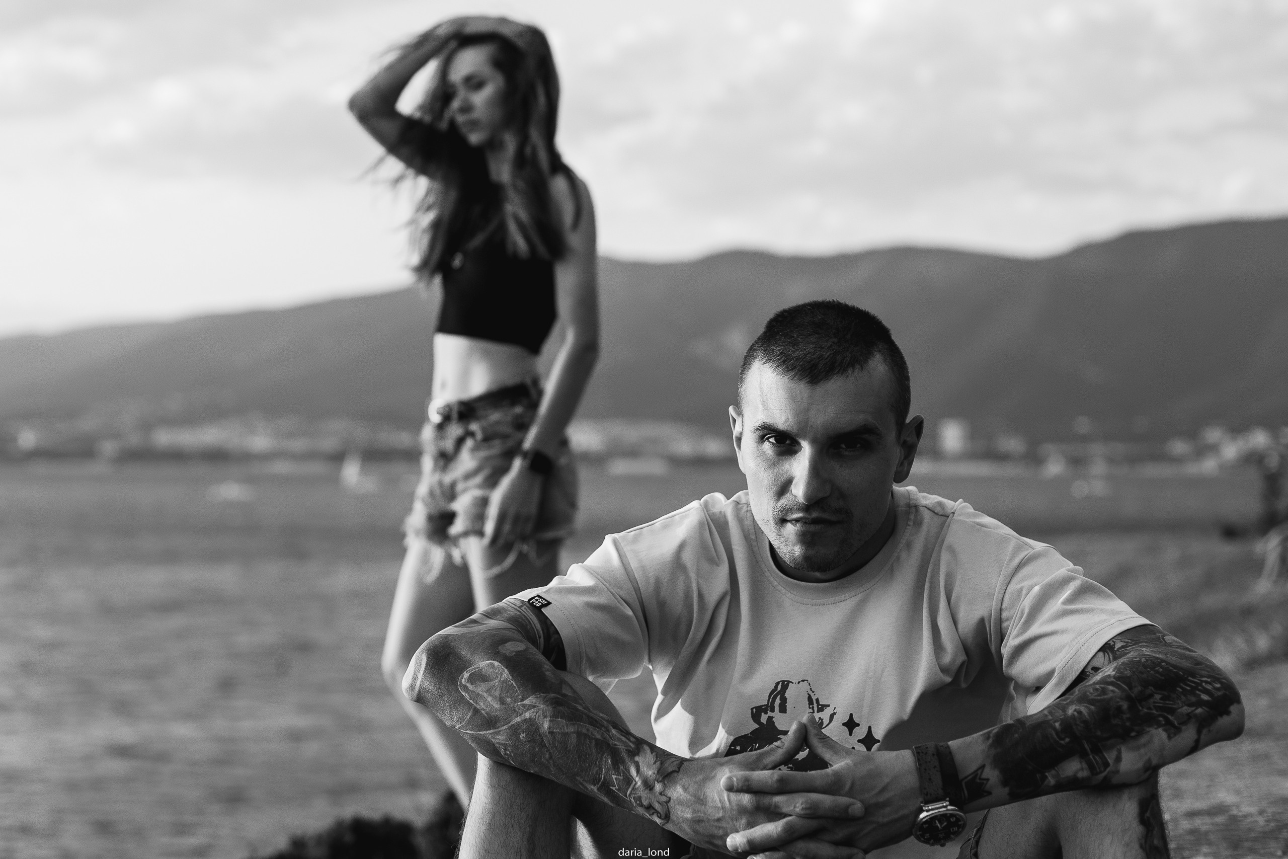 Маша и Костя / вечер у моря