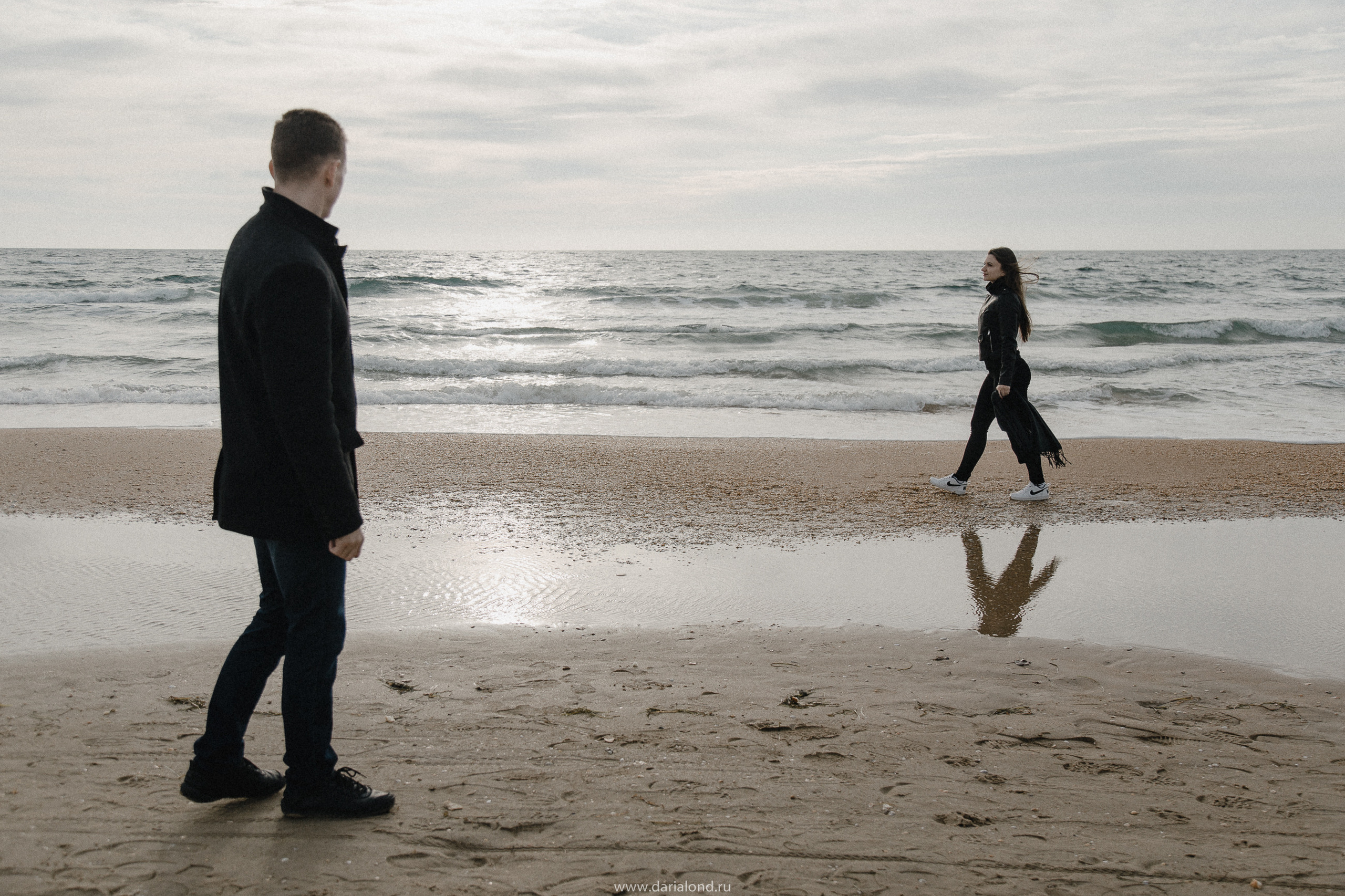 Дарья и Анатолий / песчаный пляж Анапы