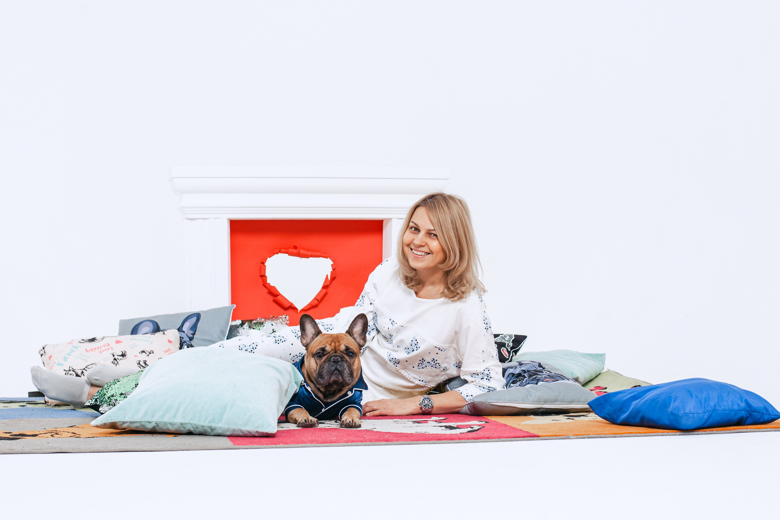 Пижамная вечеринка французских бульдогов и их хозяев. Фотограф-анималист Татьяна Степанова