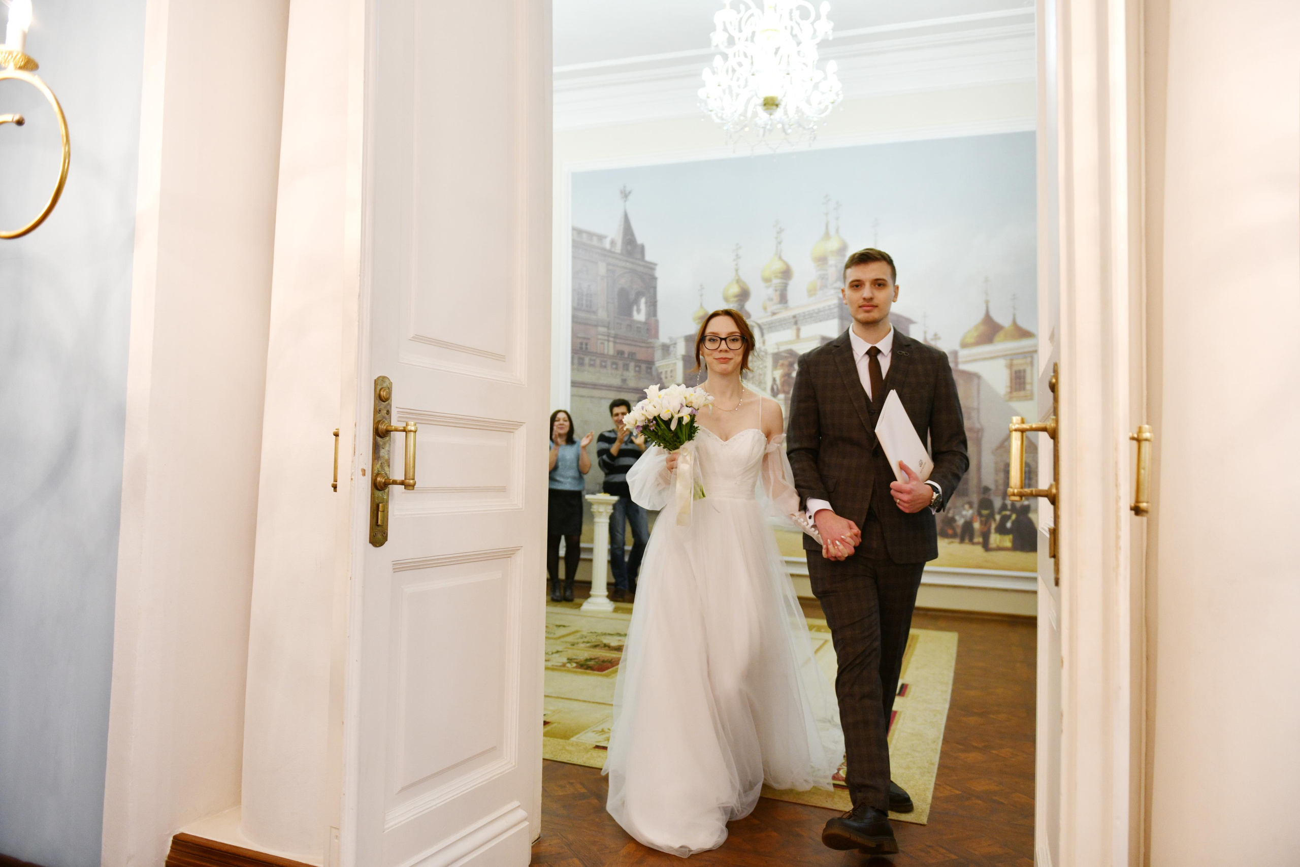 Регистрация брака Дарьи и Ивана. Свадебный и портретный фотограф в Москве Галина Борисова