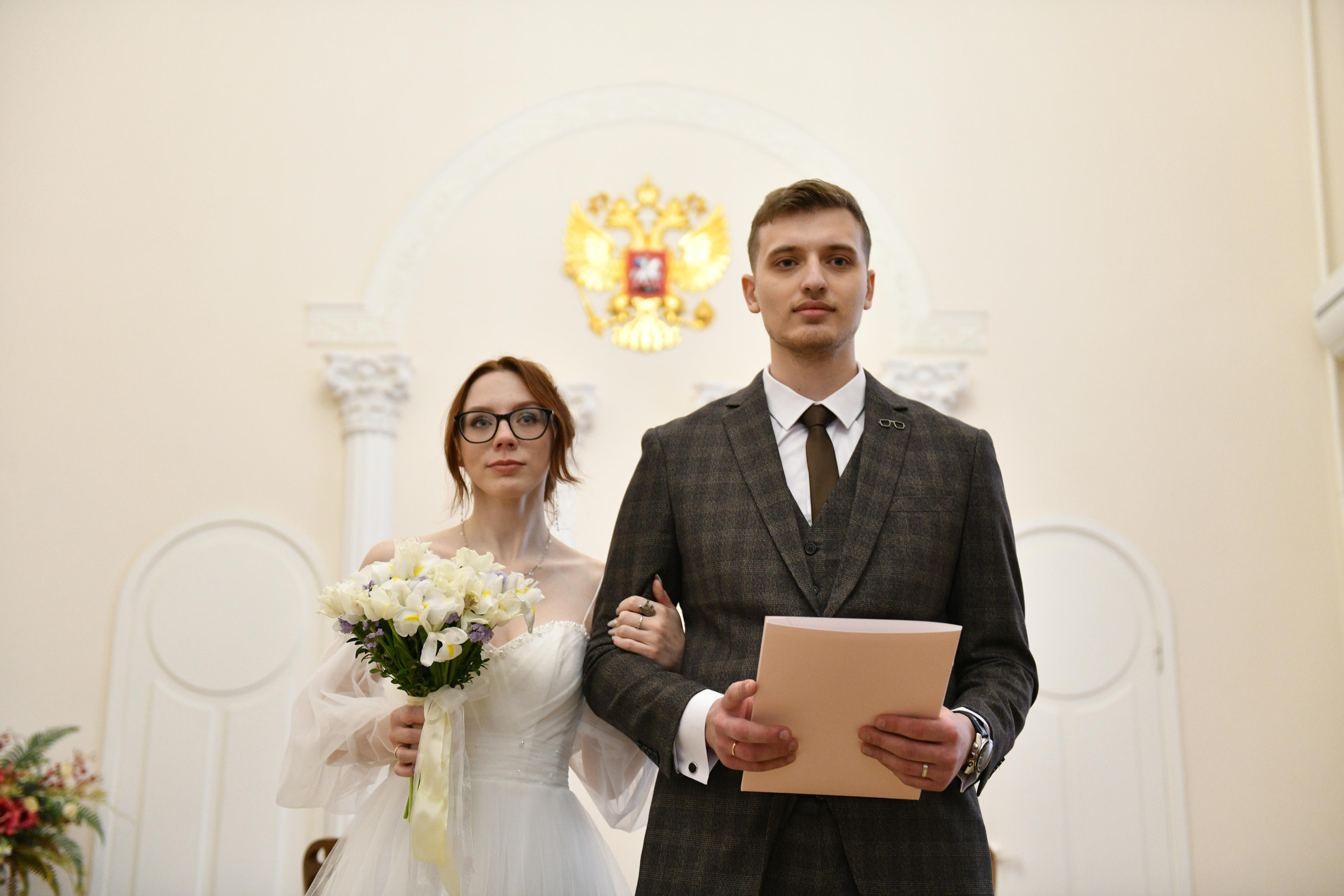 Регистрация брака Дарьи и Ивана. Свадебный и портретный фотограф в Москве Галина Борисова