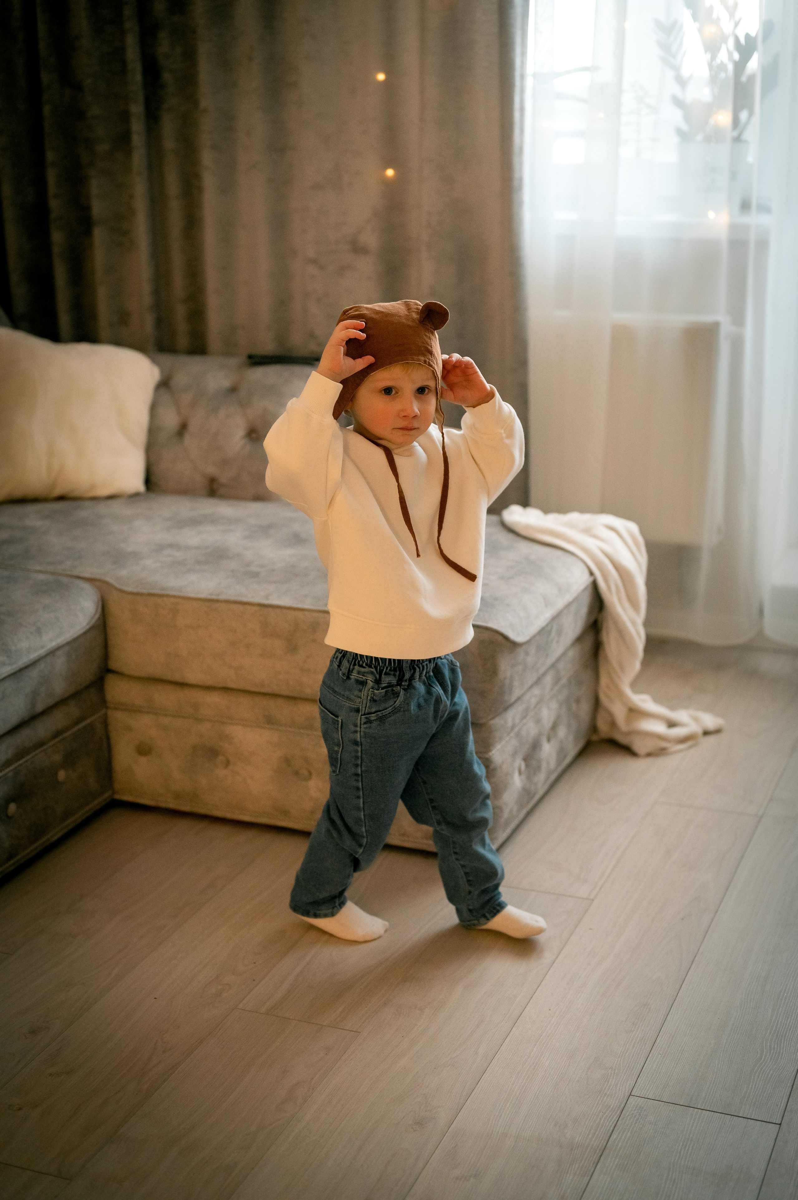 Домашняя новогодняя фотосессия. Фотограф новорождённых, семейный, школьный в городе Калуге Евгения