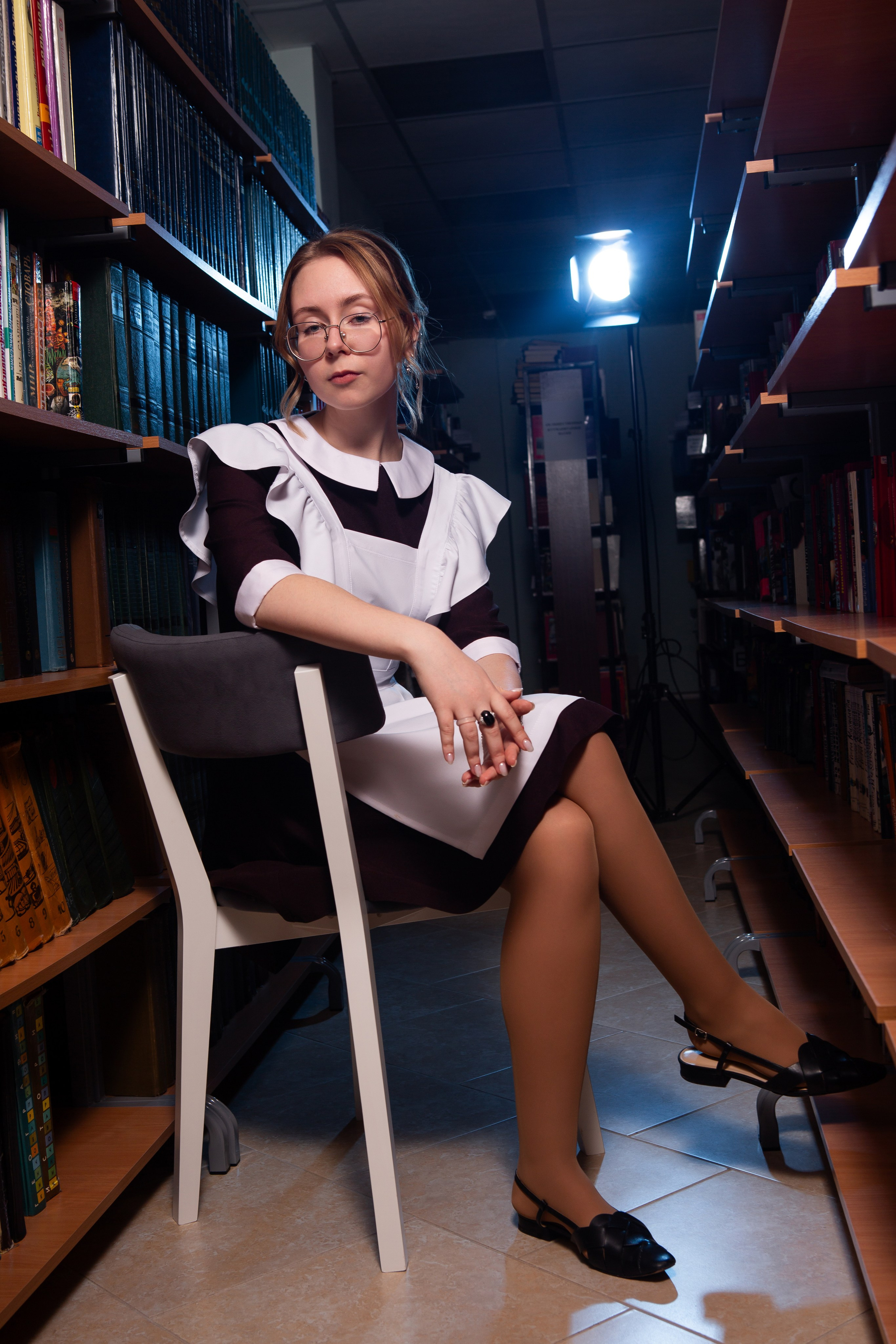 Съемка в библиотеке для 11 класса #1. Профессиональный фотограф в Мценске и Орловской области