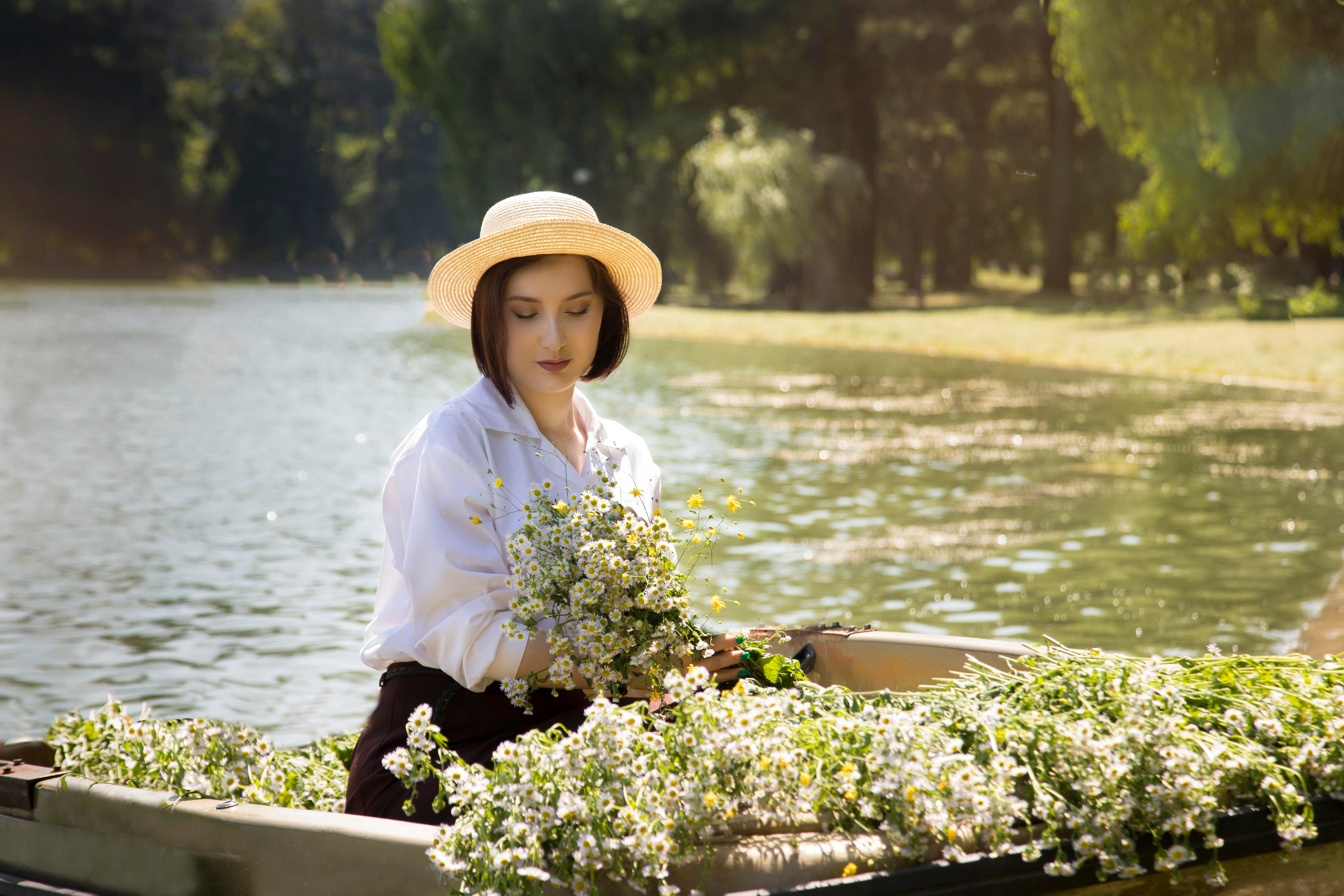 Съёмка на лодке, совместный проект с Олей. Школьный фотограф в г. Нальчик Галимат Абитова