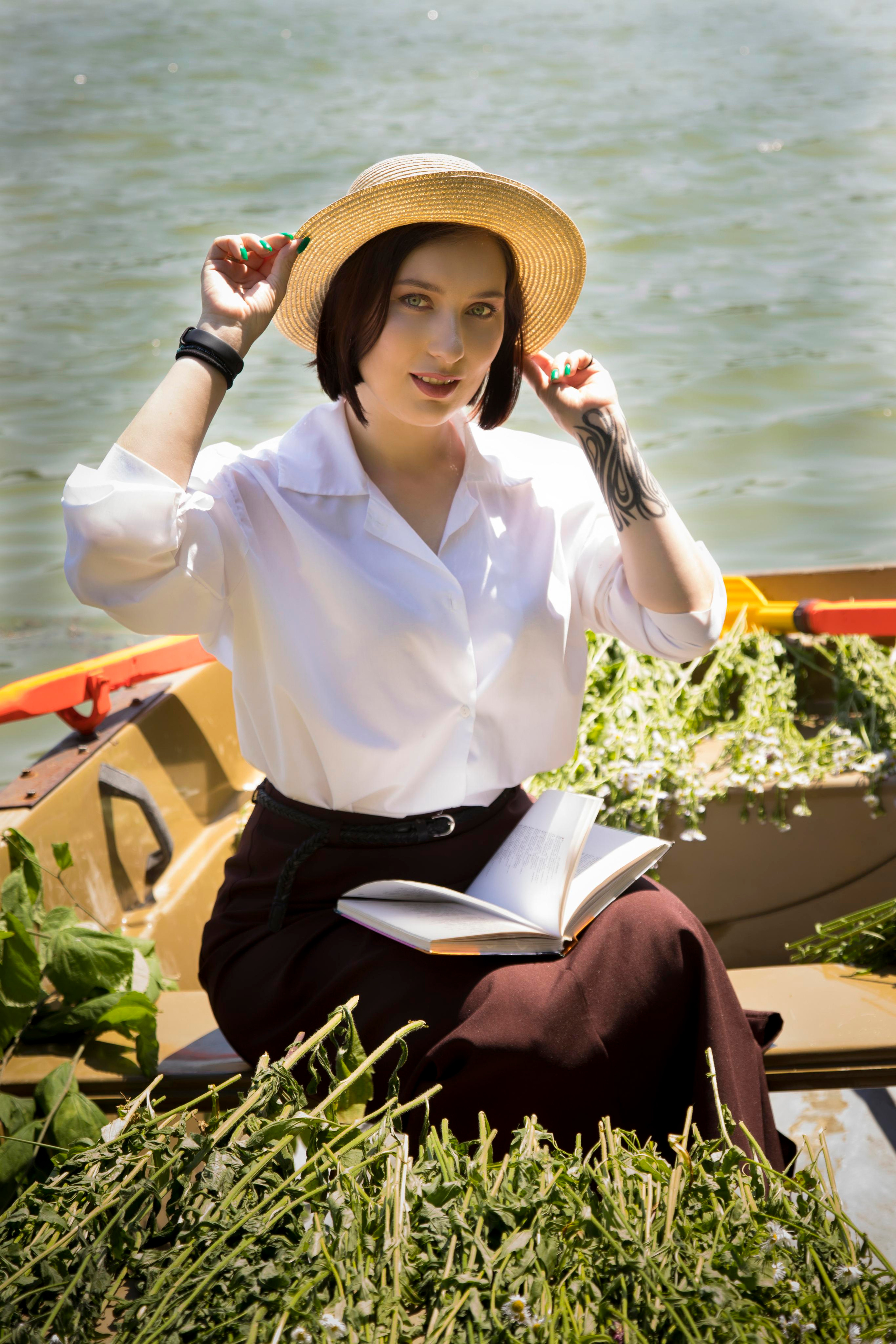 Съёмка на лодке, совместный проект с Олей. Школьный фотограф в г. Нальчик Галимат Абитова