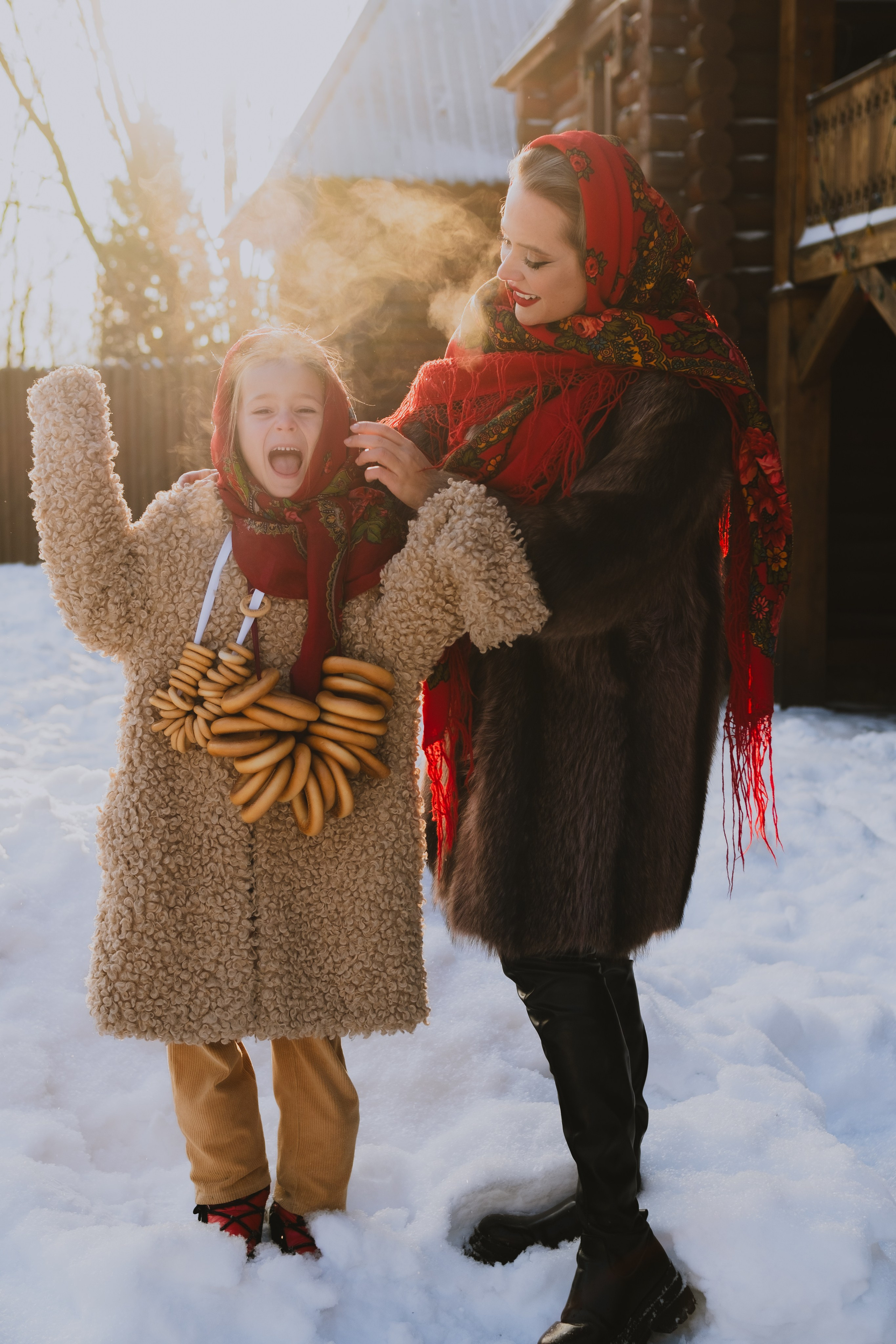 Мама с дочкой (зимняя фотосессия). Serg_film
