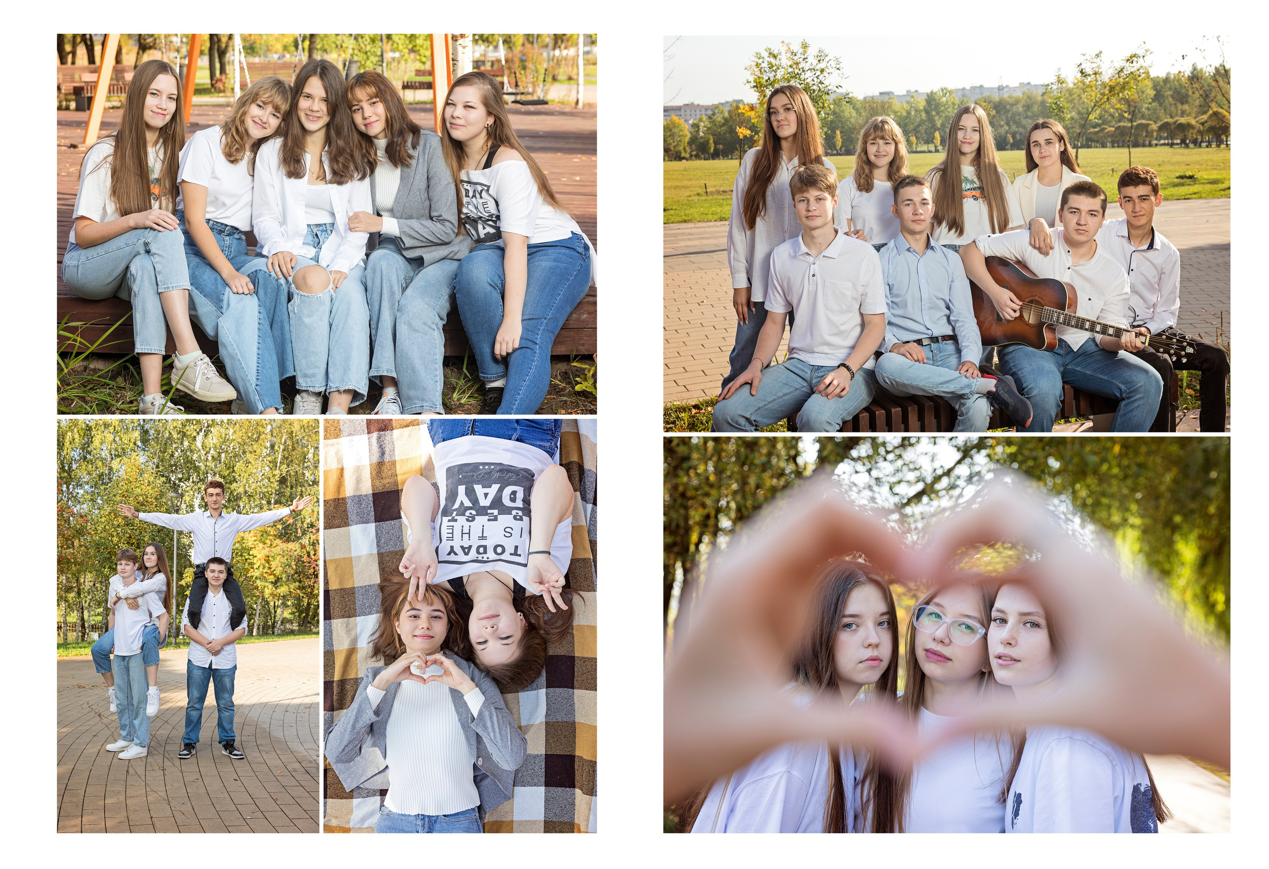 Осенняя съемка старшие классы. Школьный фотограф в Москве Семенова Ирина