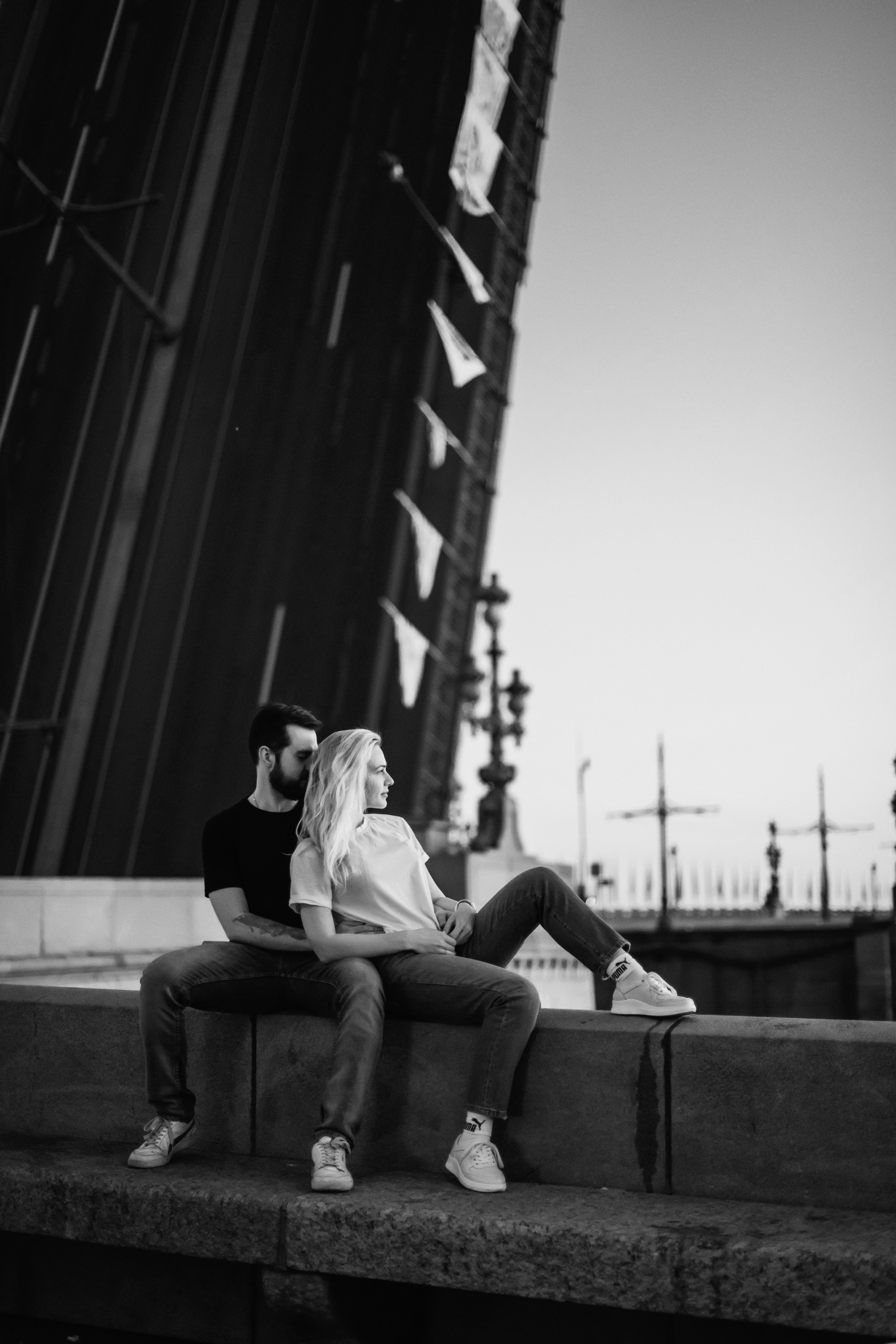 Лера и Женя. Разводные мосты. Рассвет. Свадебный фотограф в Санкт-Петербурге София Шубик