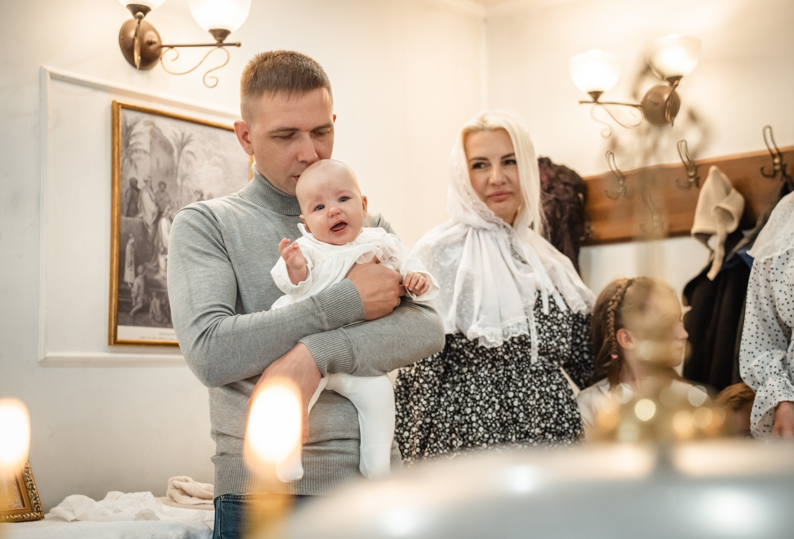 Крещение Анны в хаме Дмитрия Солунского. Фотограф на Крещение Тула и Венчание в Туле, детский и семейный фотограф