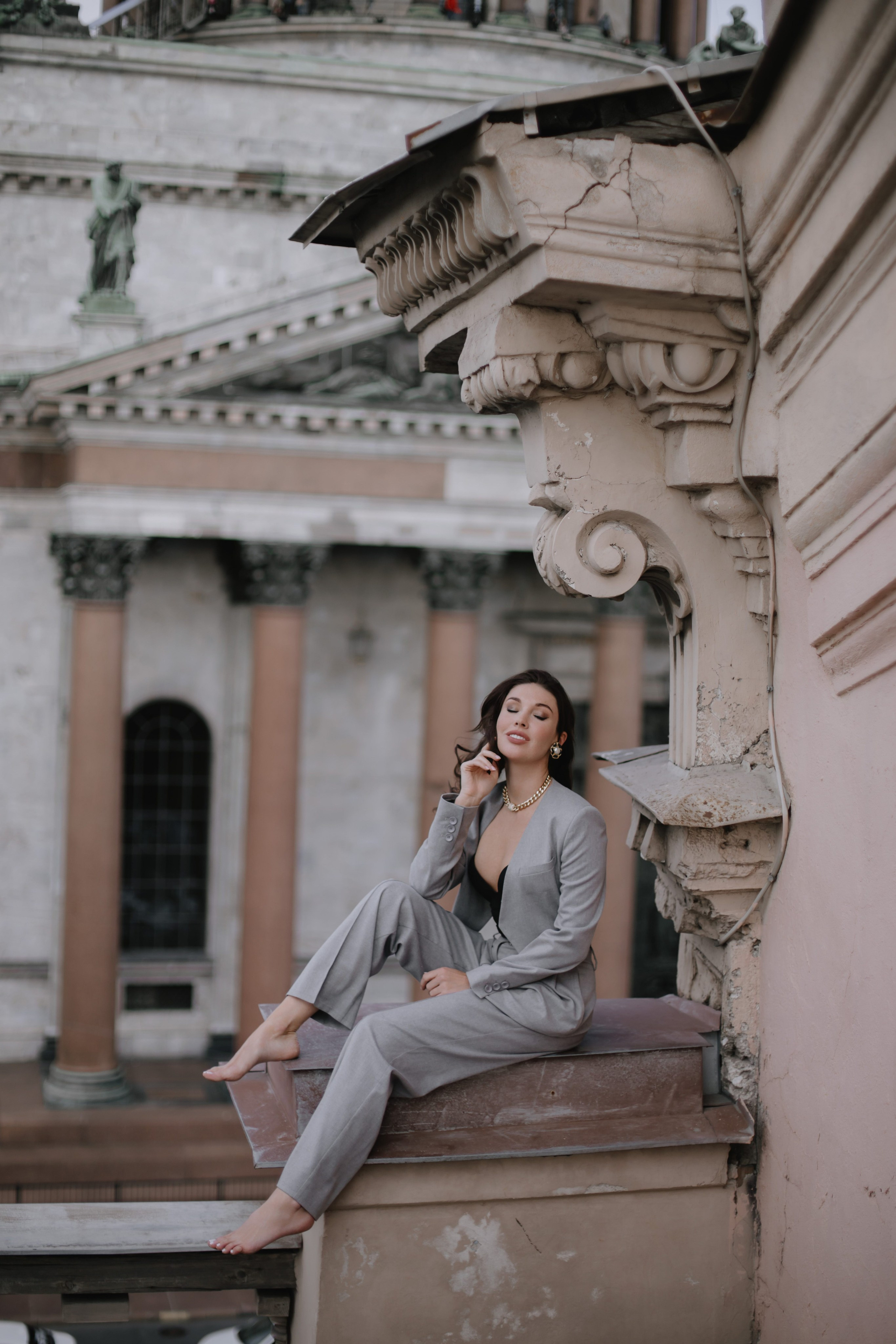 Вероника (съемка на крыше). Фотограф в Москве и Санкт-Петербурге Дарина