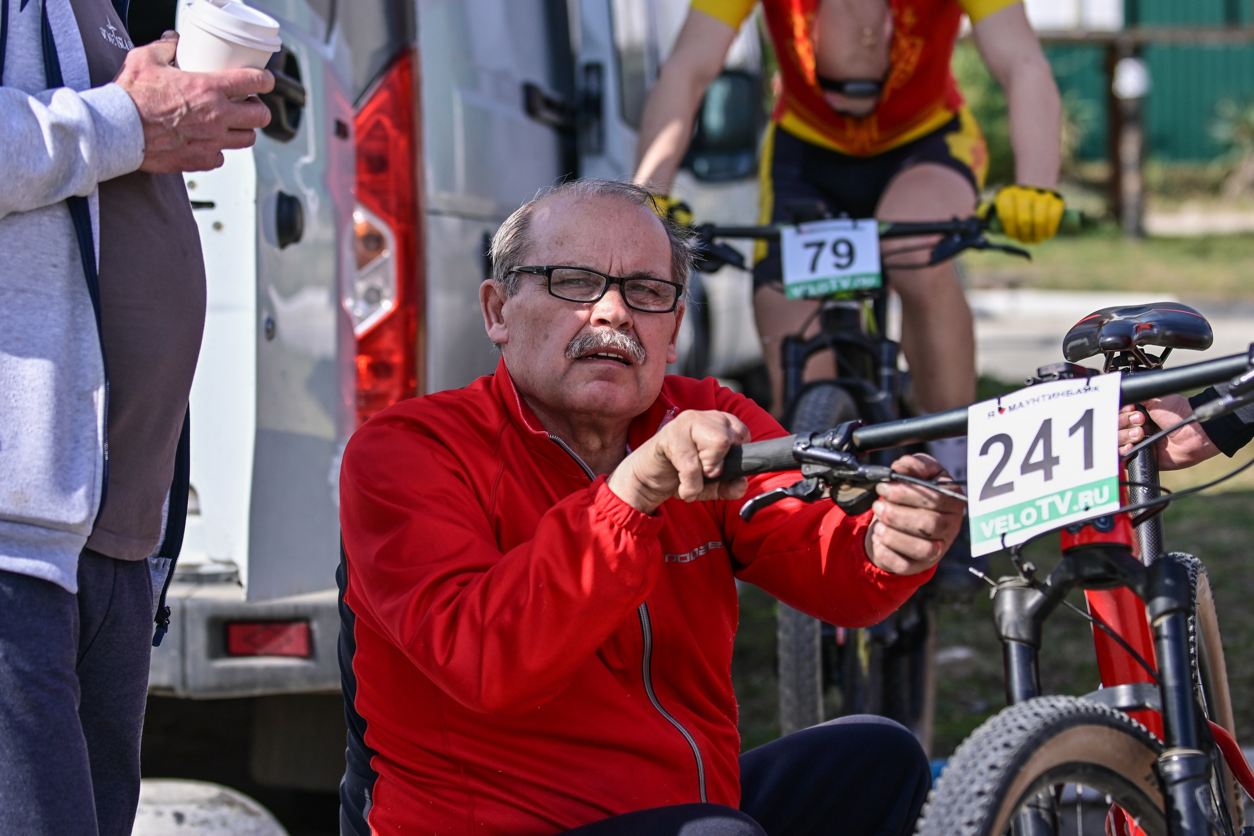 Маунтинбайк, кросс-кантри в Архипо-Осиповке 16 марта 2025. Спортивный фотограф, фотожурналист Павел Ларькин