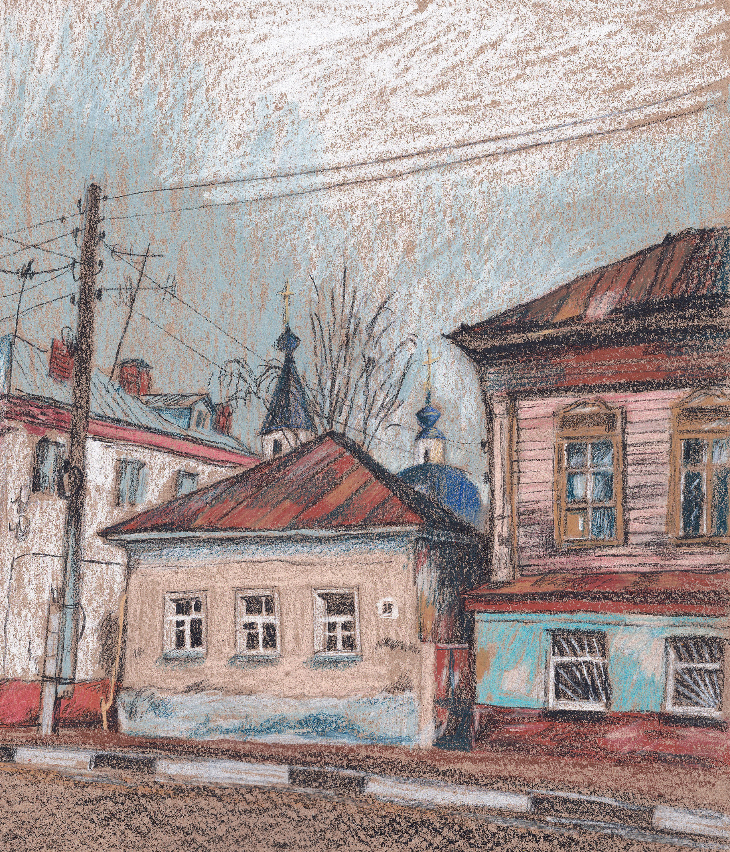 Домики. Художник Карина Милосердова