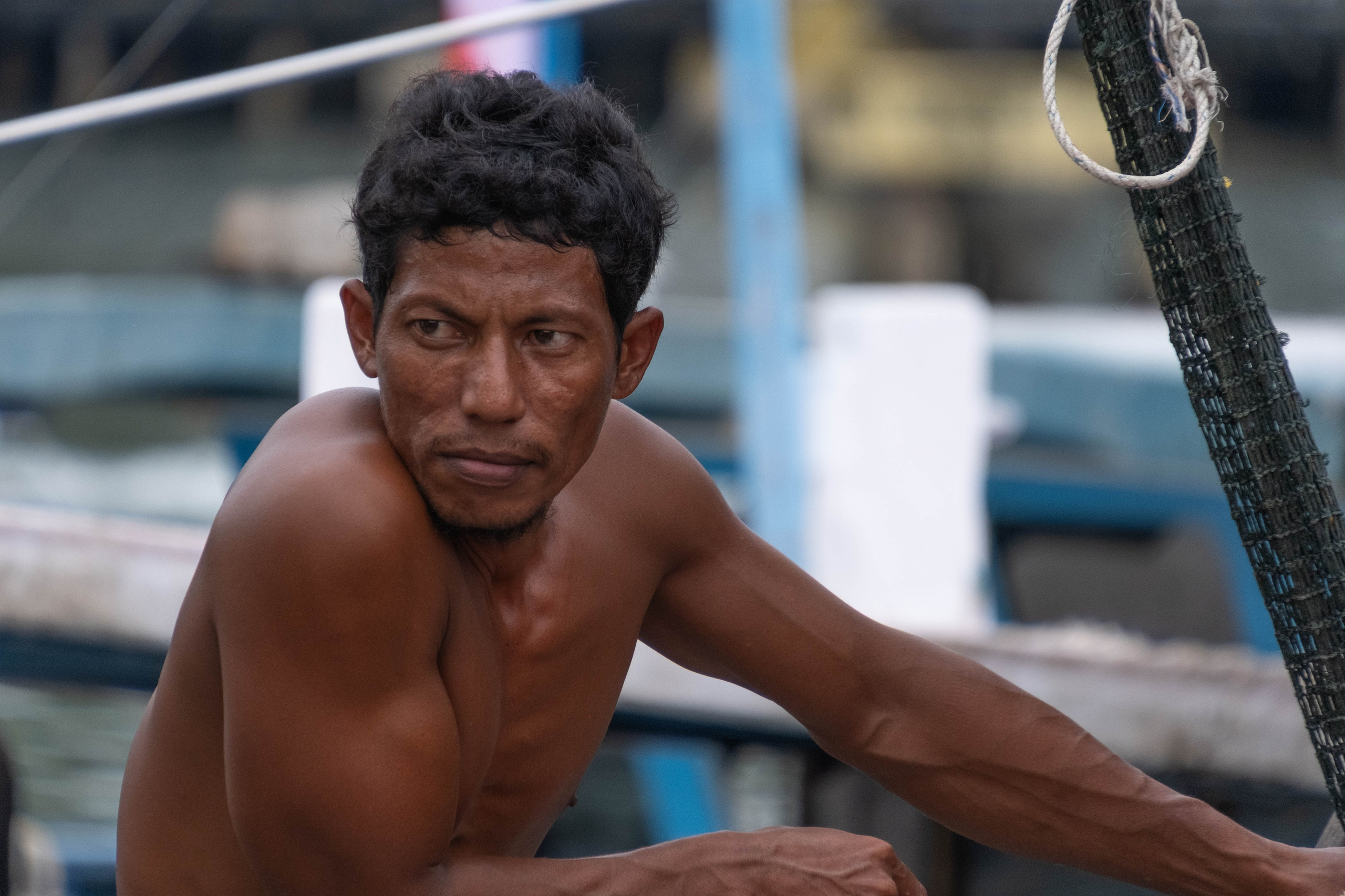 О. Борнео, г. Сандакан. Порт и рынок. Фотографии из путешествий