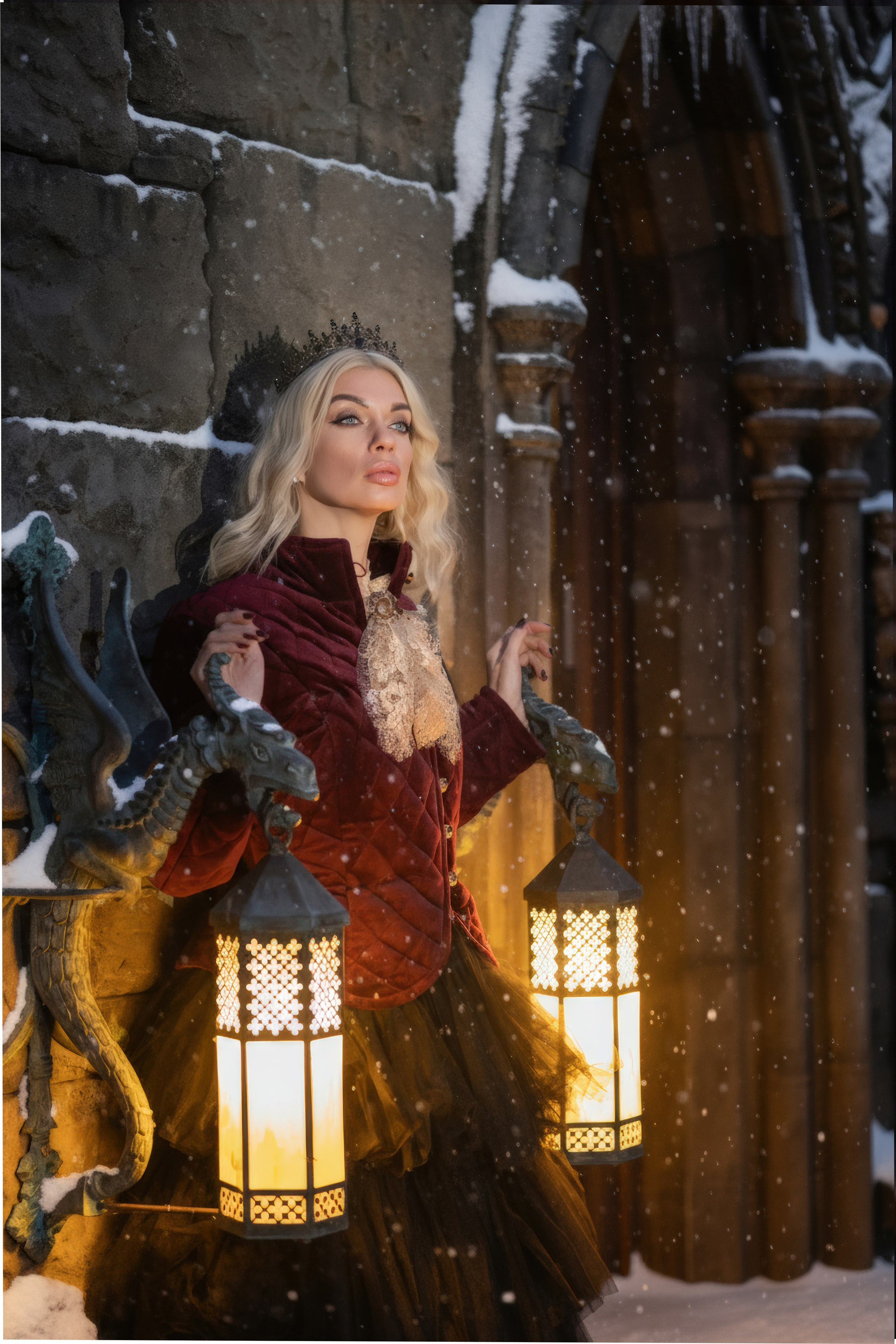 Новогодняя фотосессия в Замке Гарибальди. Фотограф Батурин Денис — Фотосессия в Замке Гарибальди