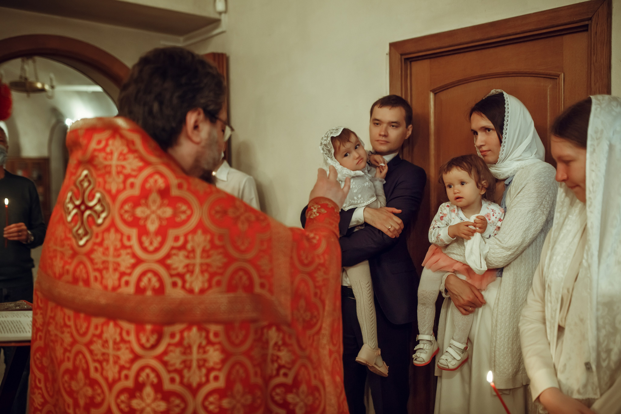 Крещение Даши. Фотограф на Крещение, семейный фотограф в Москве