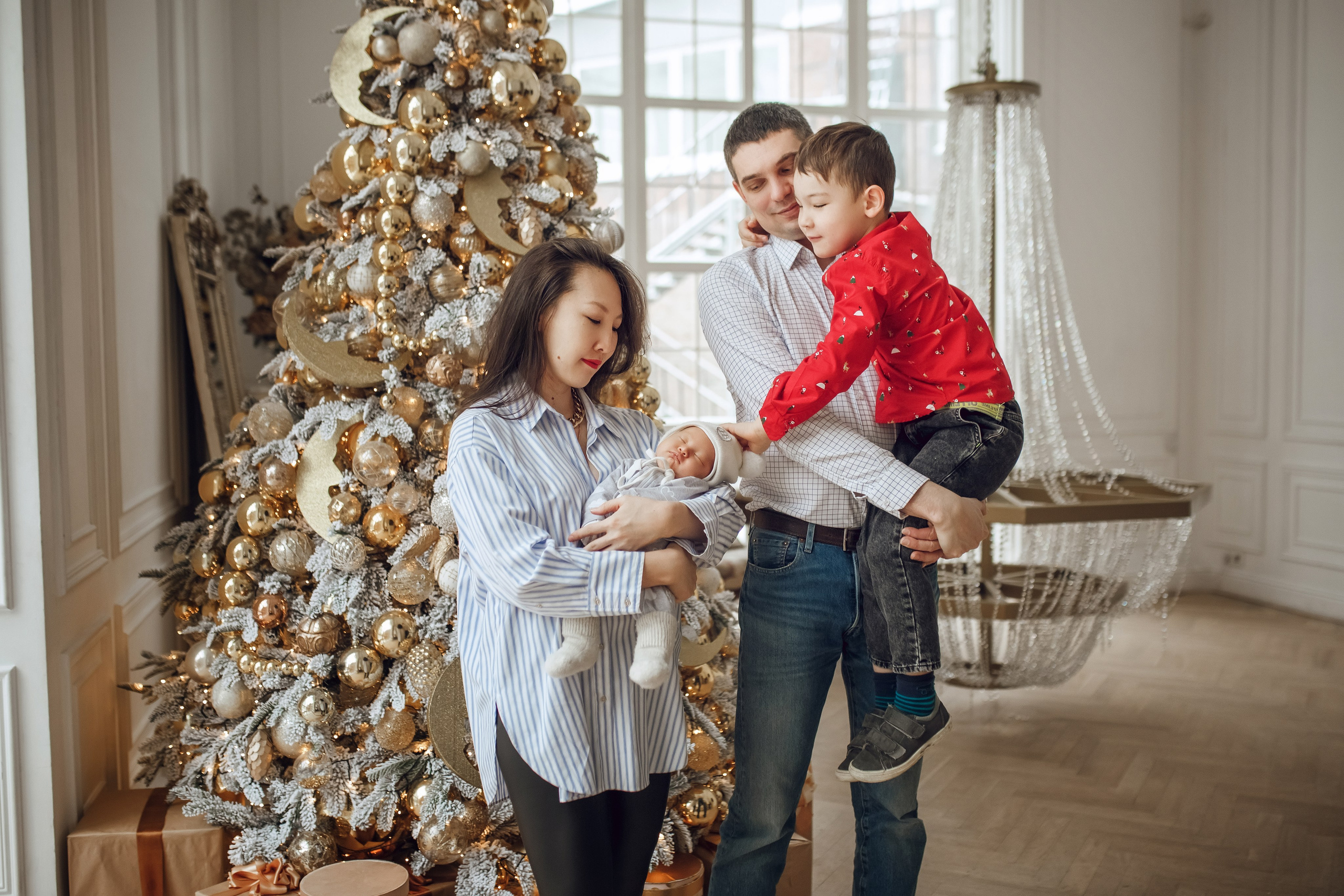 Ника, Родион и Рома. Фотограф на Крещение, семейный фотограф в Москве
