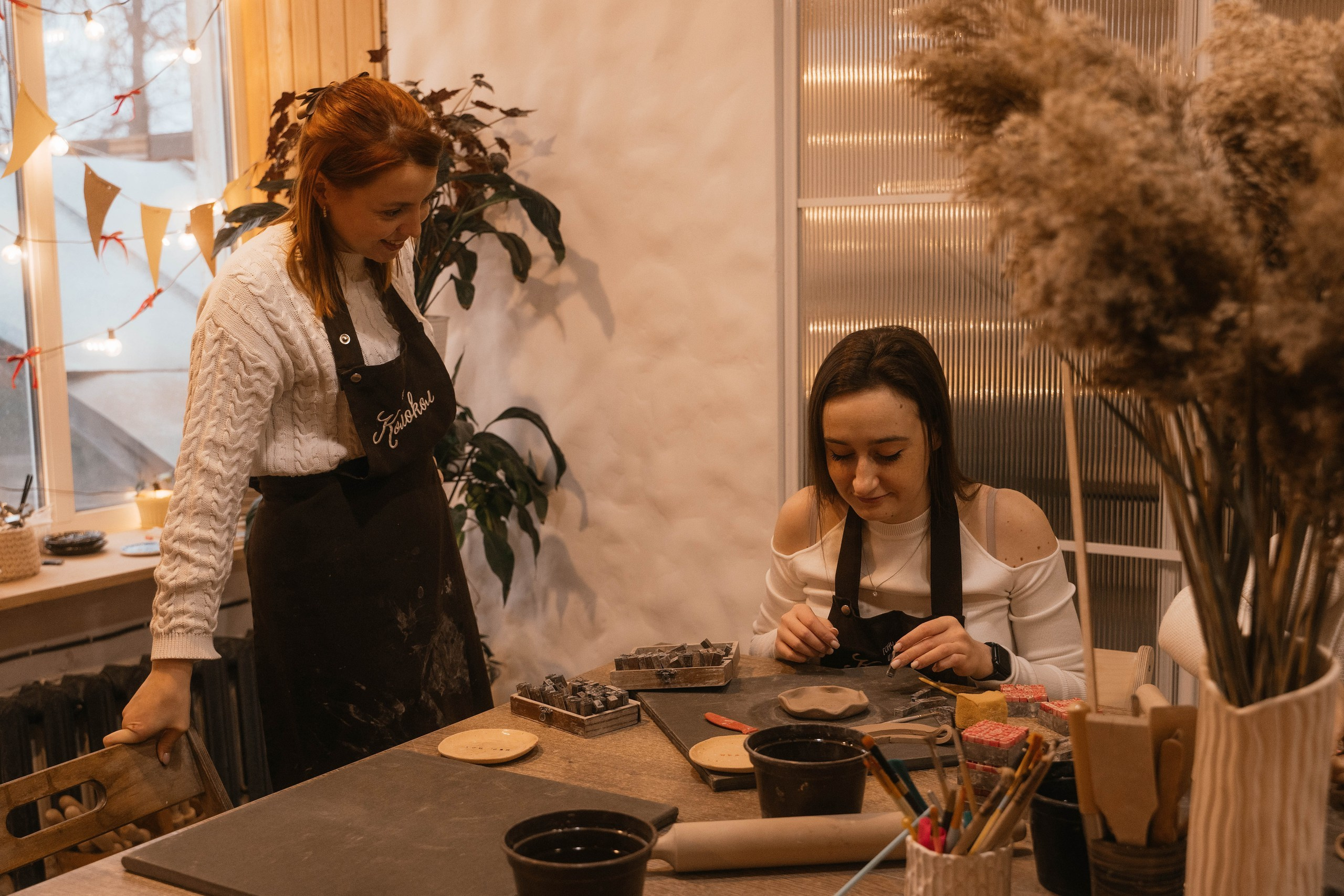 День рождения в гончарной мастерской. Свадебный, семейный фотограф в Рязани Лена Брант