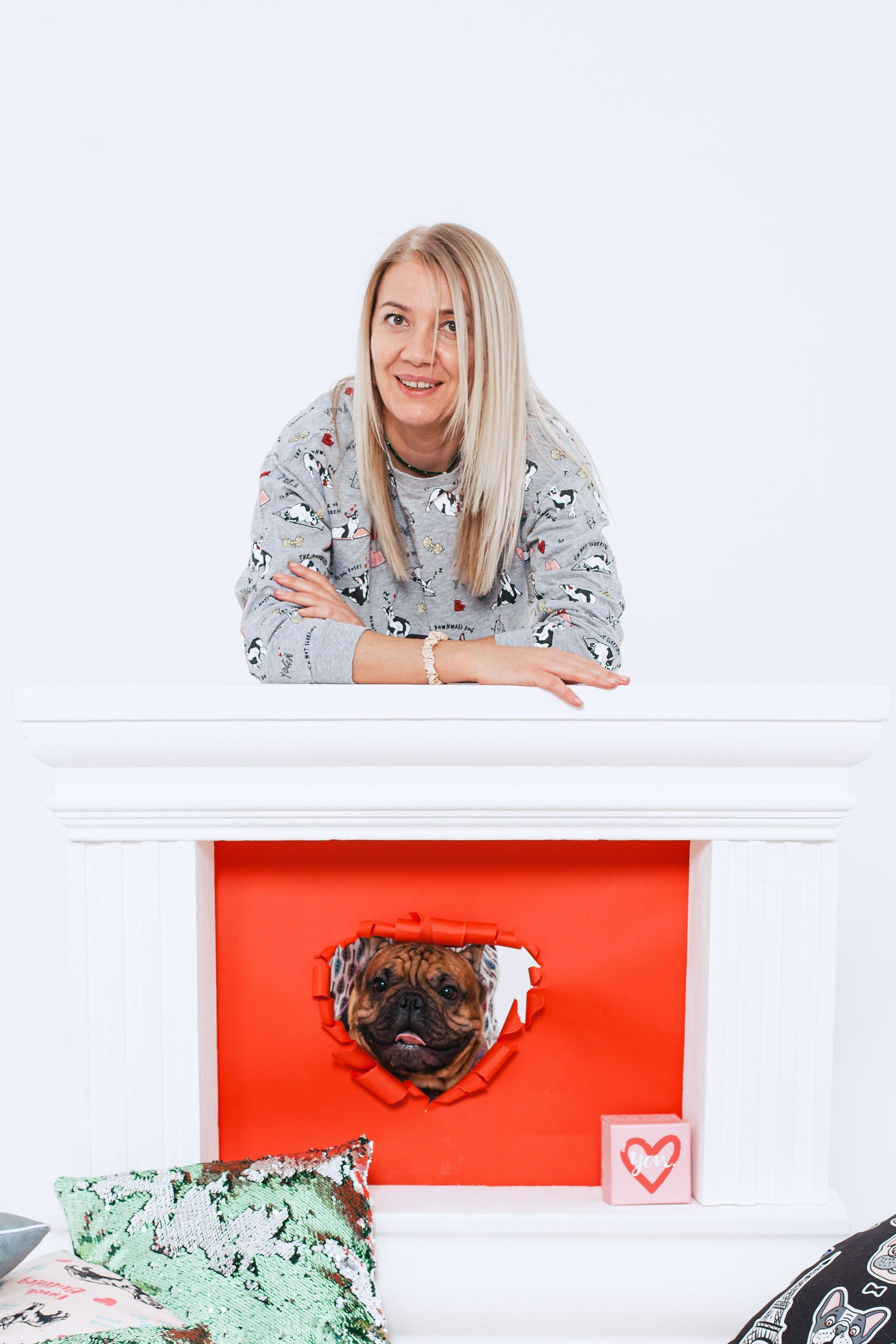 Пижамная вечеринка французских бульдогов и их хозяев. Фотограф-анималист Татьяна Степанова