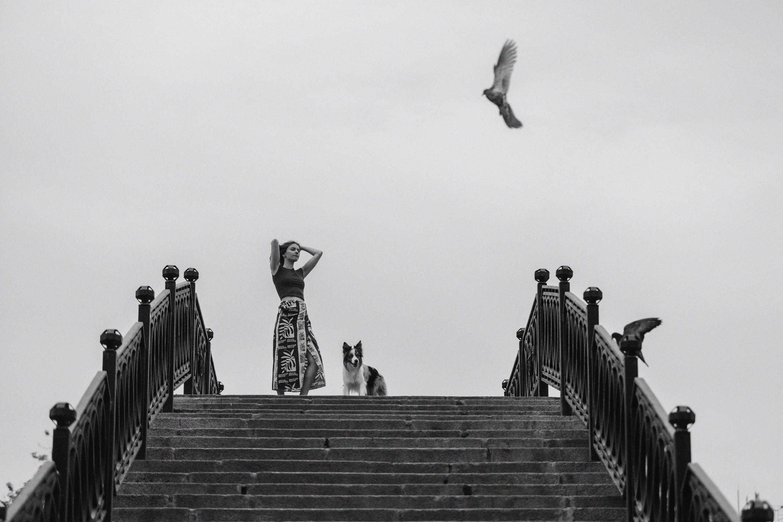 Москва / Катя и Юми / рассвет. Фотограф Кузина Вера