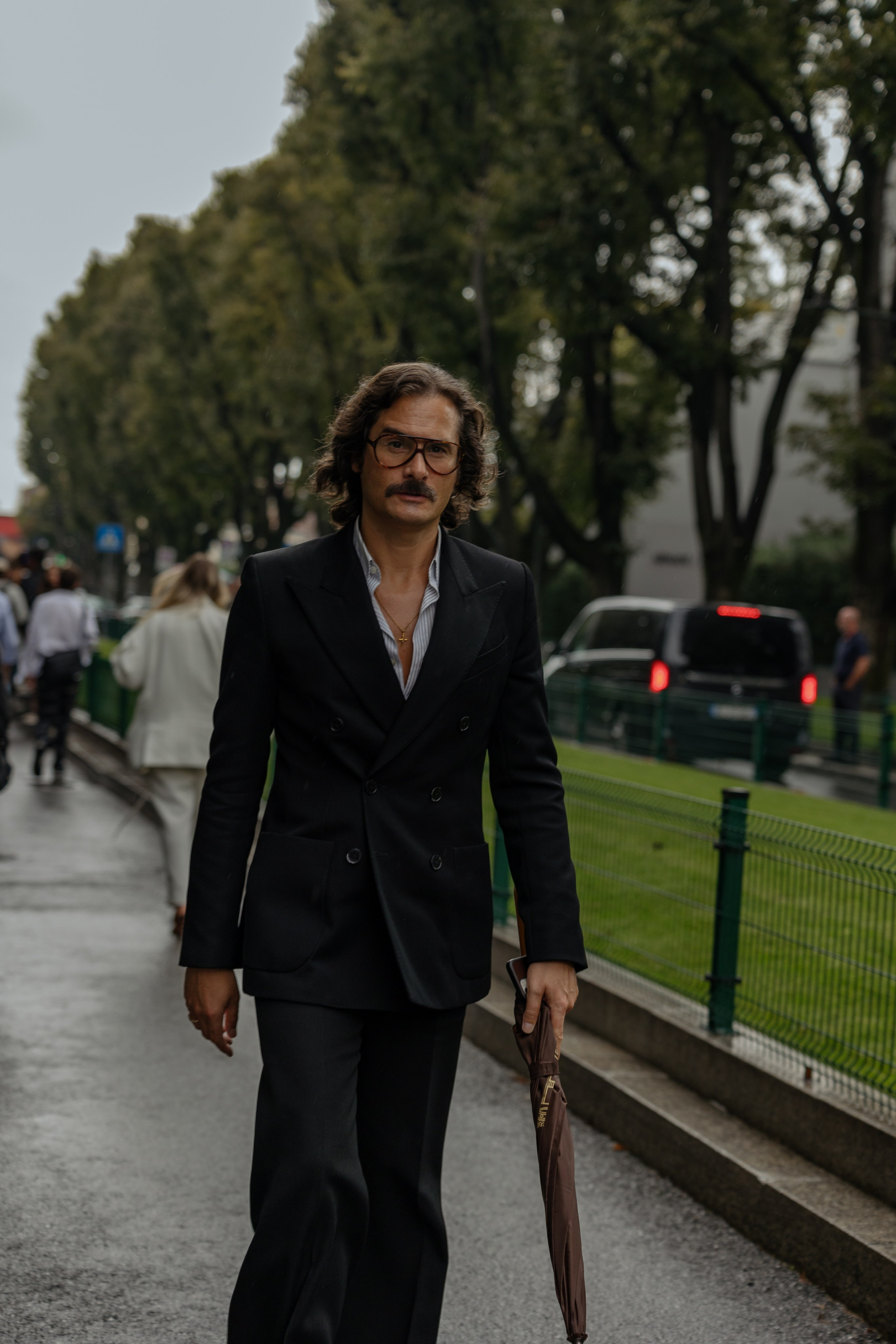 MFW SPRING/SUMMER 2024 EMPORIO ARMANI. Photographer in Milan Ivan Goncharov