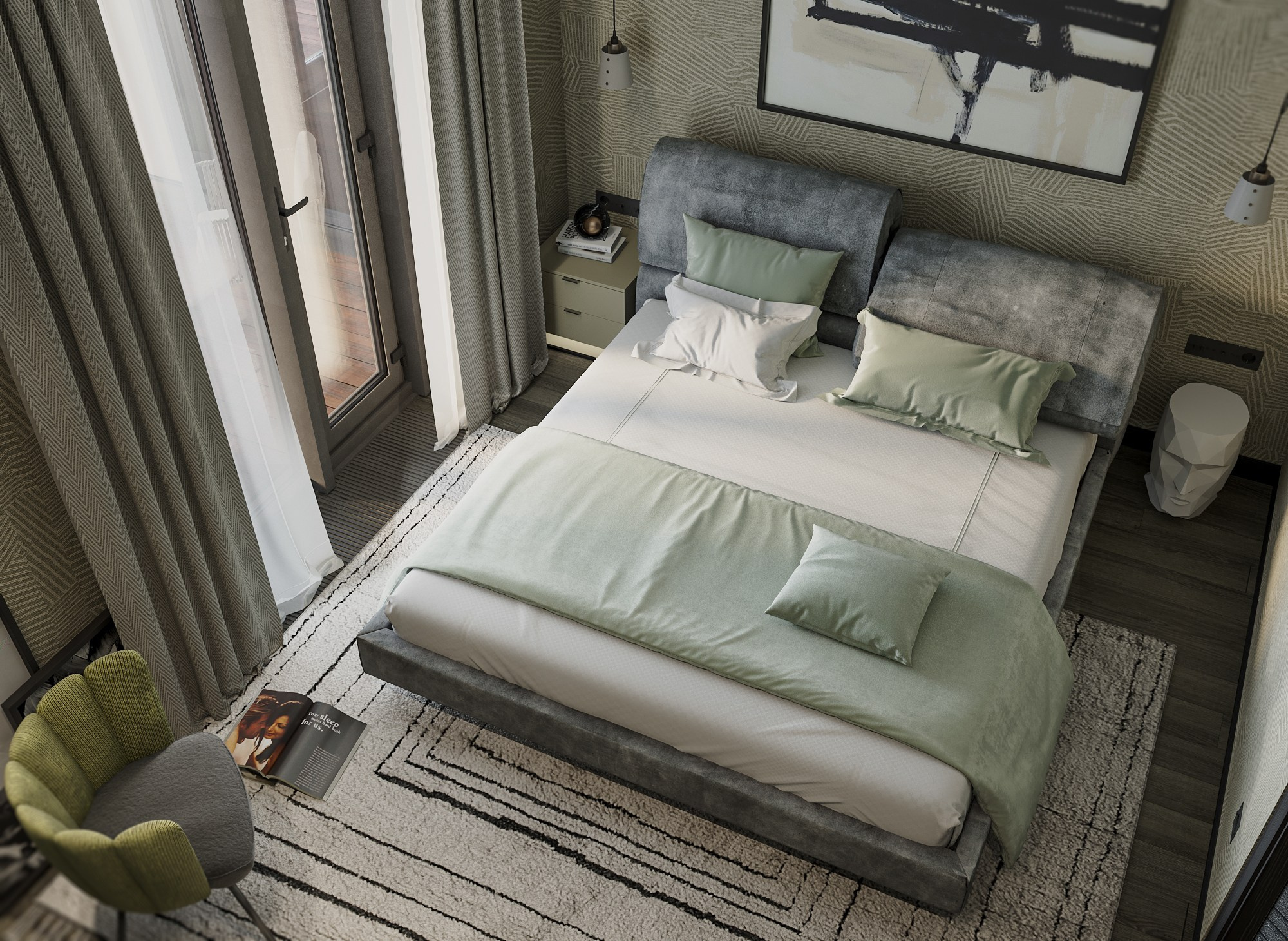 Альбом-портфолио 3D визуализатора Ксении Жарко. 3D визуализатор интерьеров Ксения Жарко