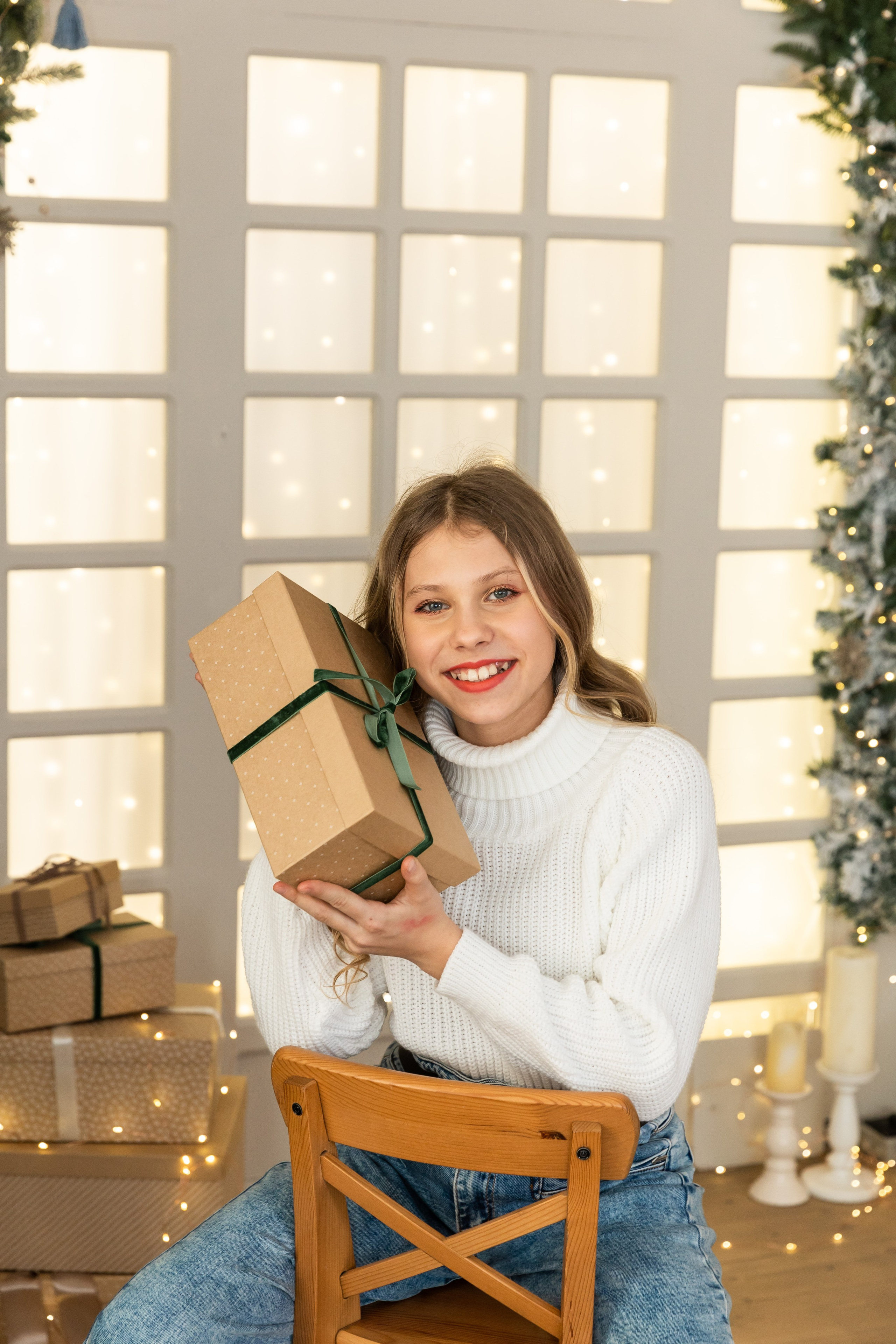 Новогодняя фотосессия в студии 4 класс. Семейный, детский, школьный фотограф в Благовещенске Яна Белоусова