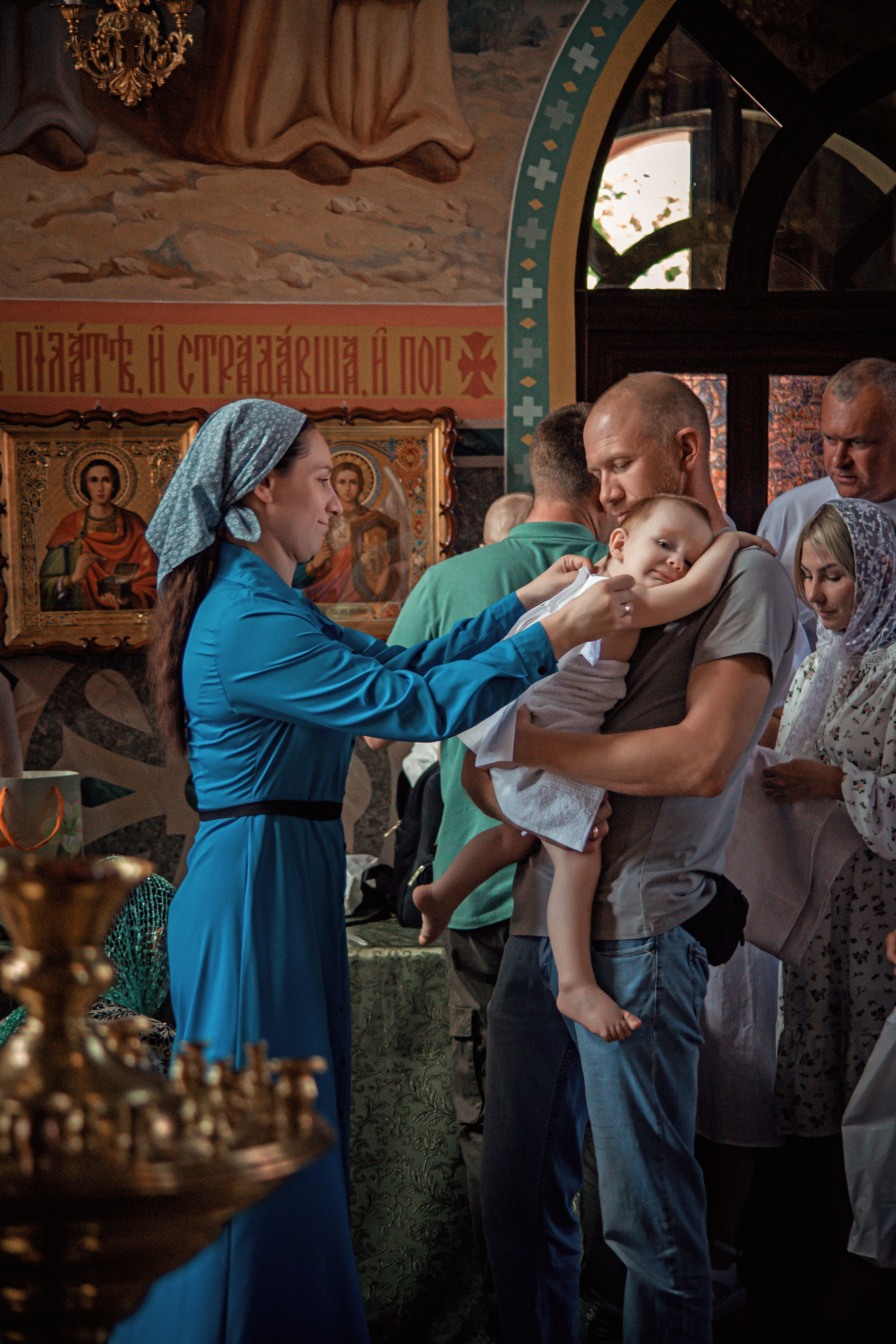 Общее крещение. Семейный и детский фотограф в Москве Ольга Кривенцова
