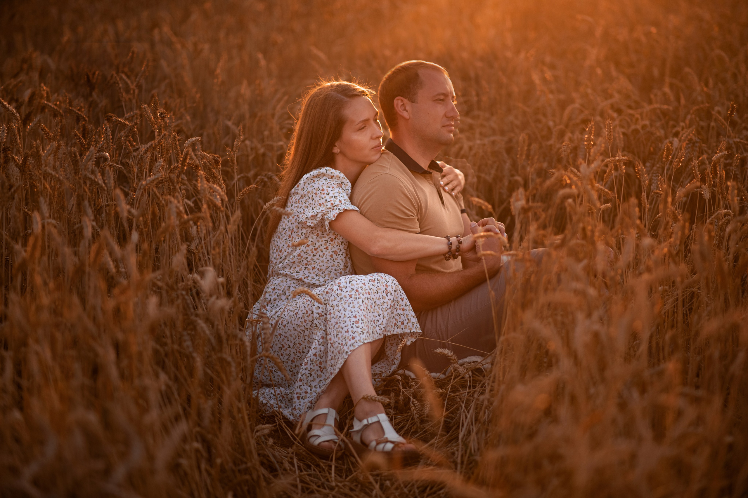 Семейная фотосессия в пшеничном поле. Семейный и детский фотограф в Туле Светлана Воронкова