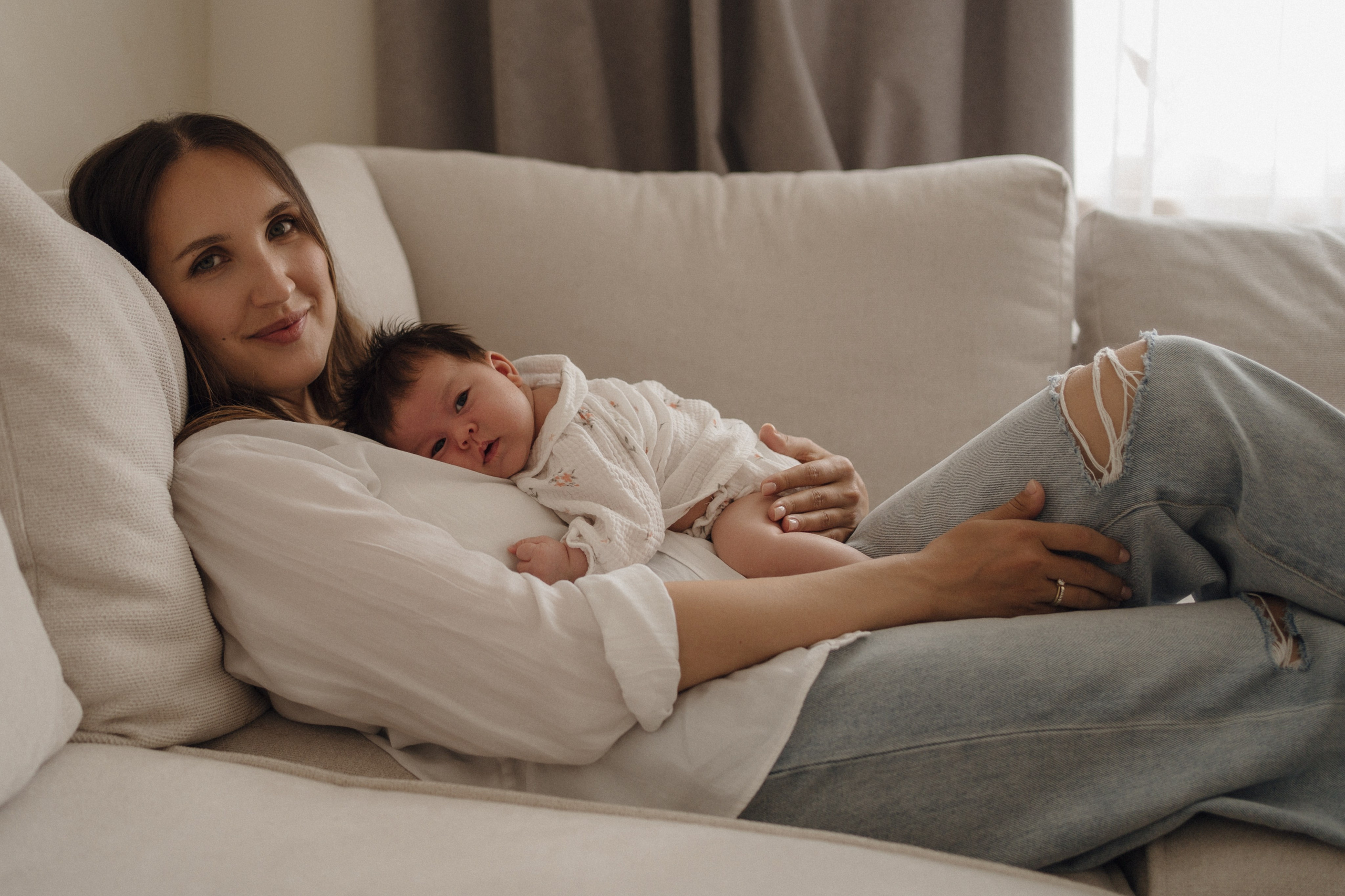 Домашняя фотосессия Эммы (1 месяц). Свадебный фотограф в Краснодаре и Сочи Винидиктова Екатерина